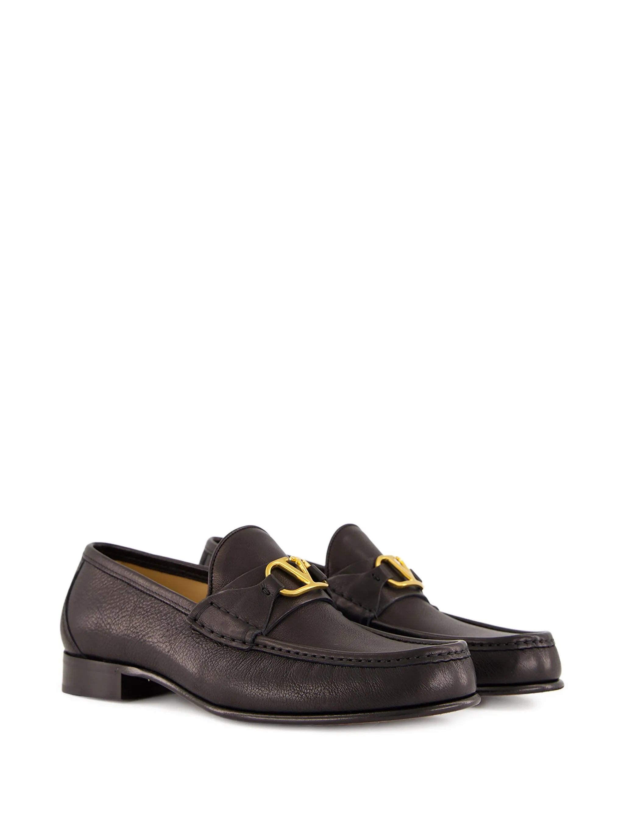 VLogo Signature leather loafers