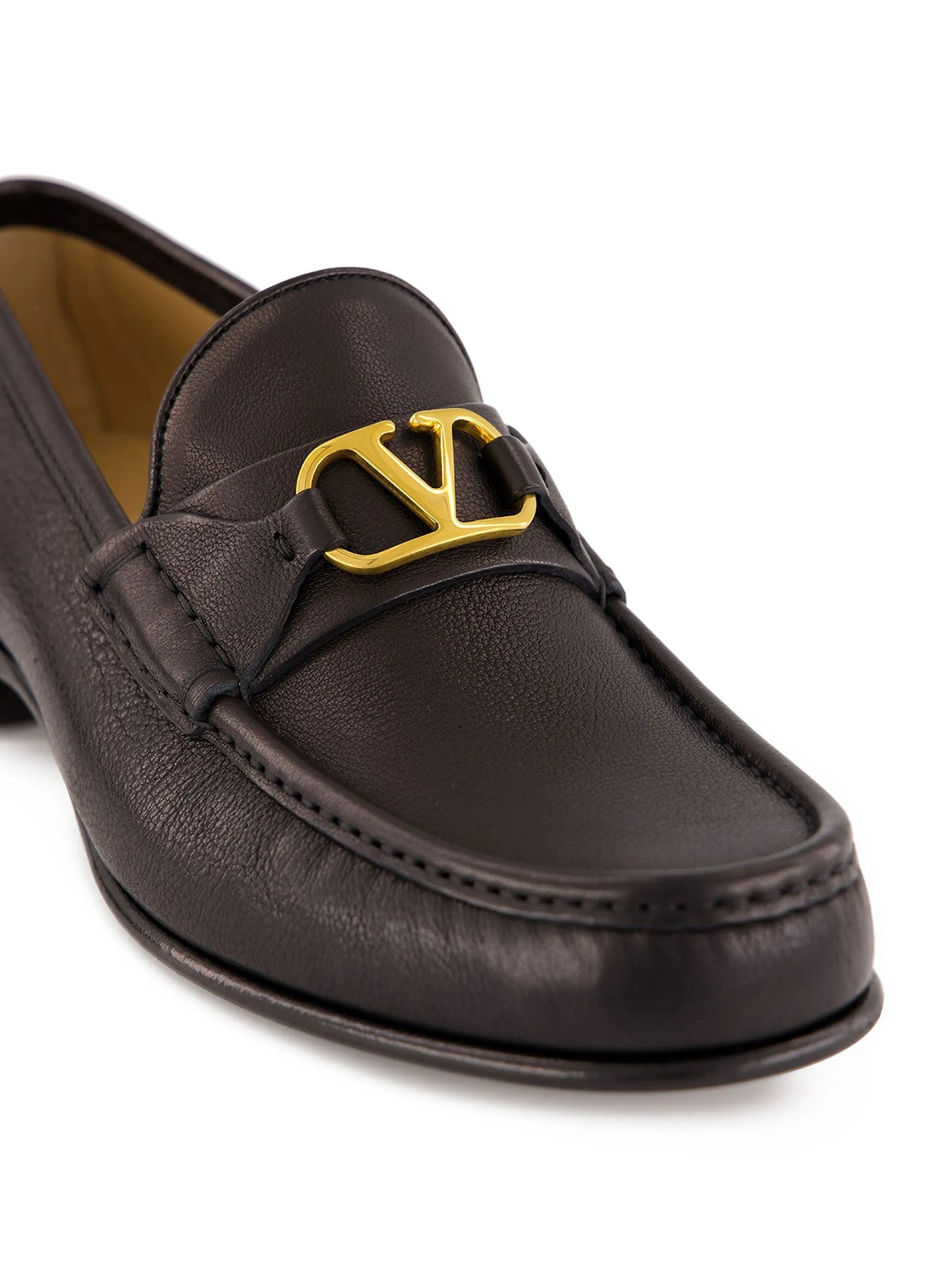 VLogo Signature leather loafers