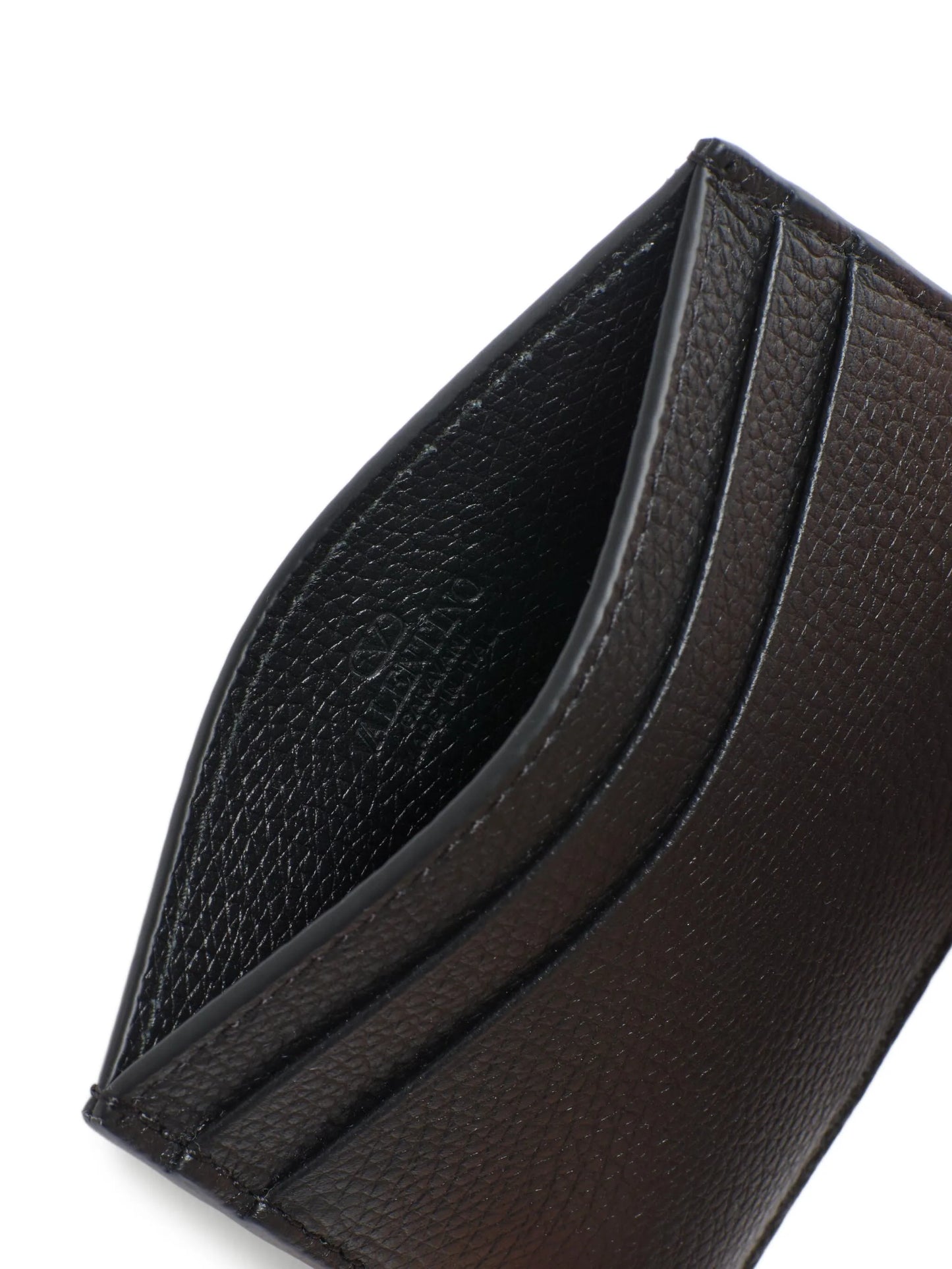VLogo Signature leather card holder