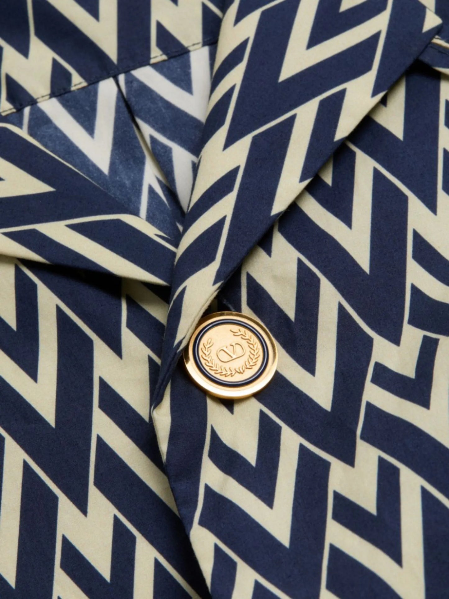 printed button-up bowling shirt