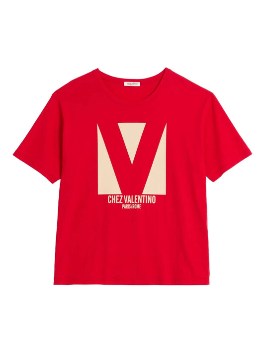 chez-print T-shirt