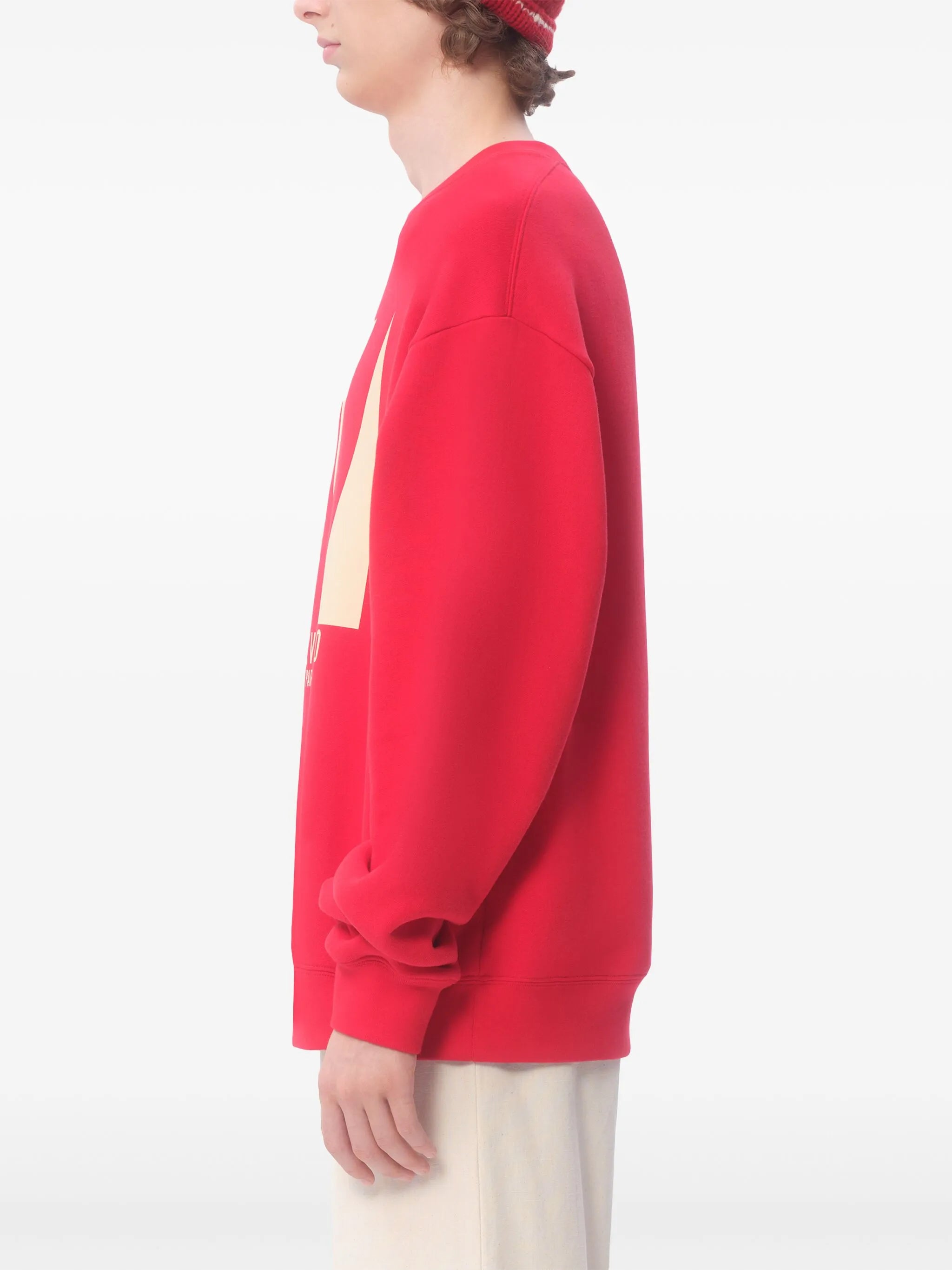 logo-print cotton sweater