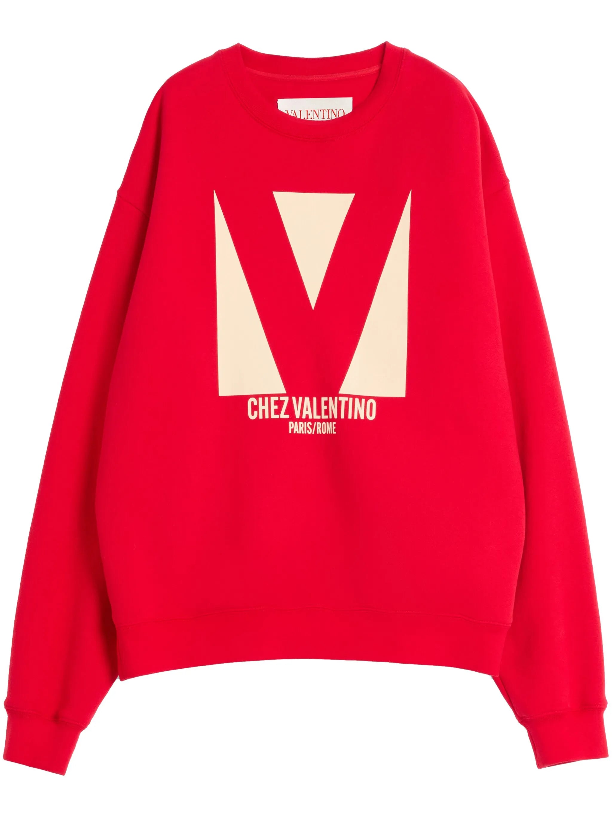 logo-print cotton sweater