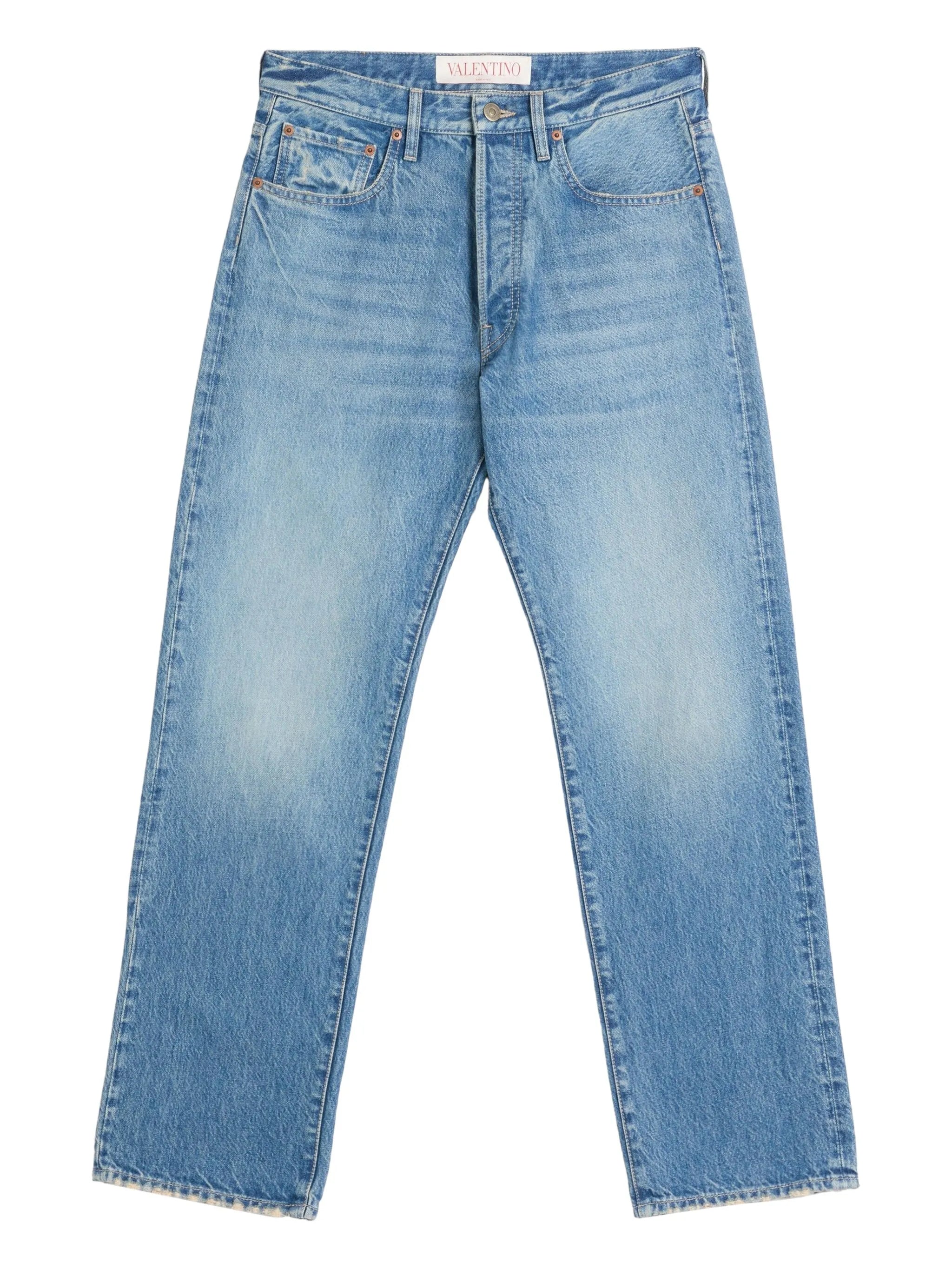 straight-leg jeans