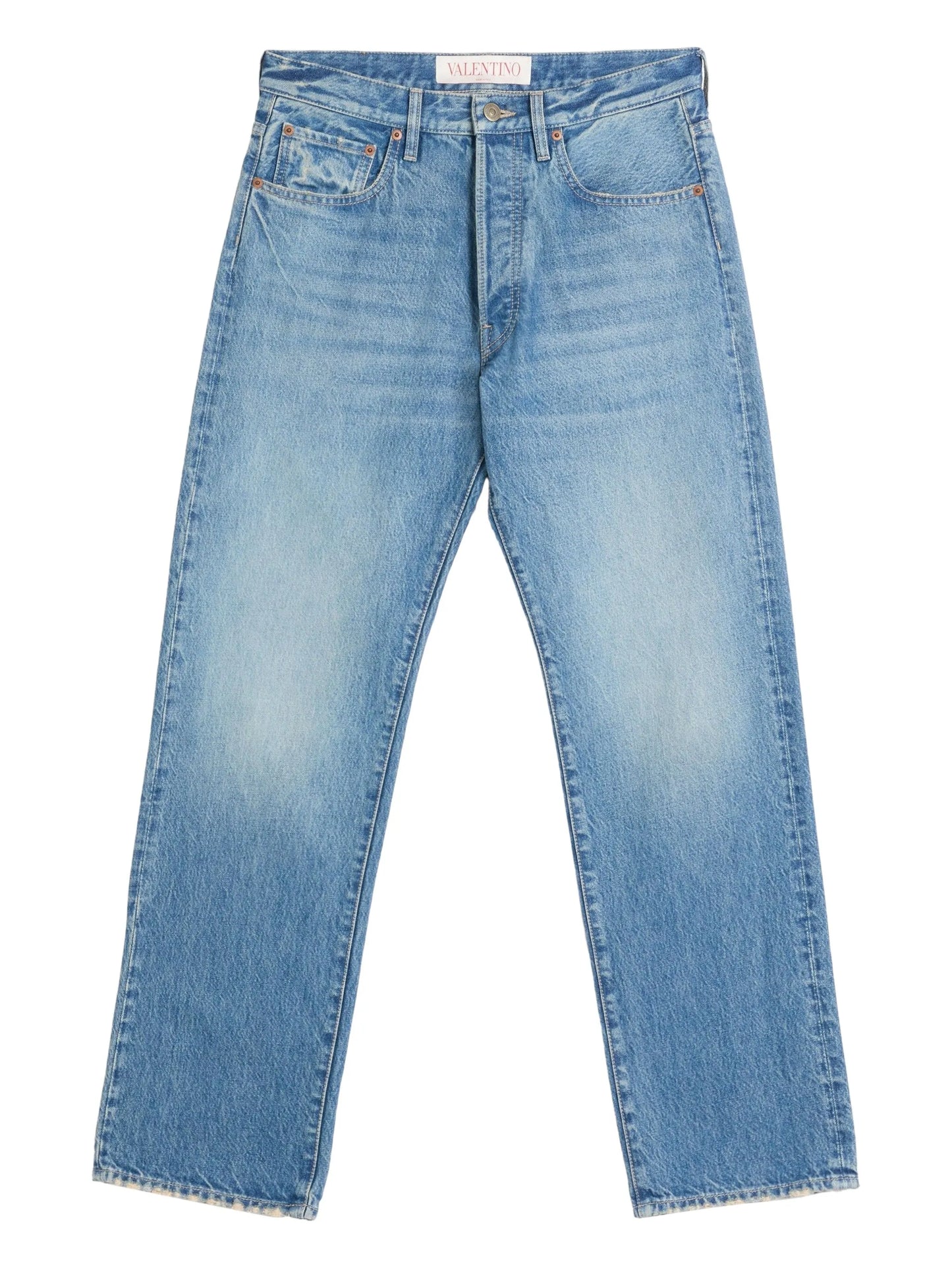 straight-leg jeans