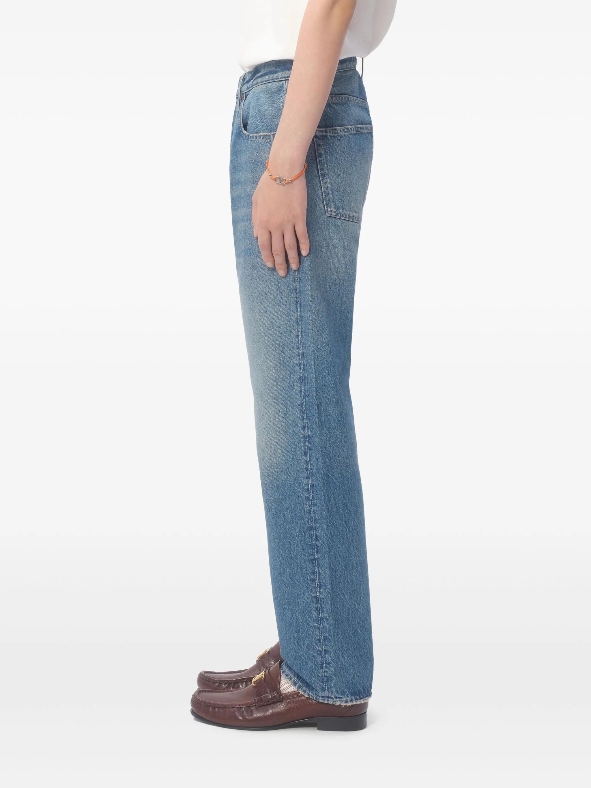 straight-leg jeans