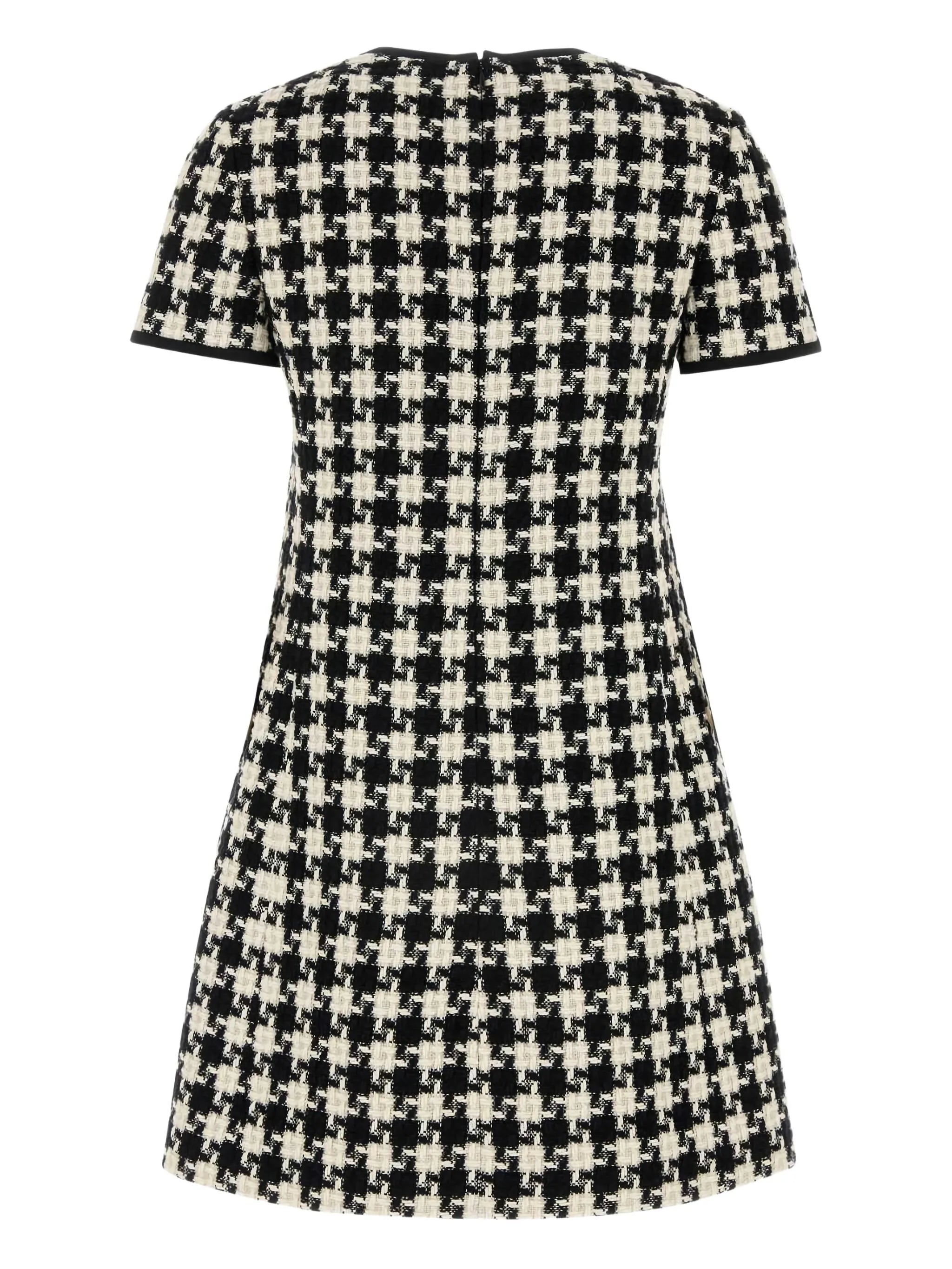 geometric-pattern mini dress