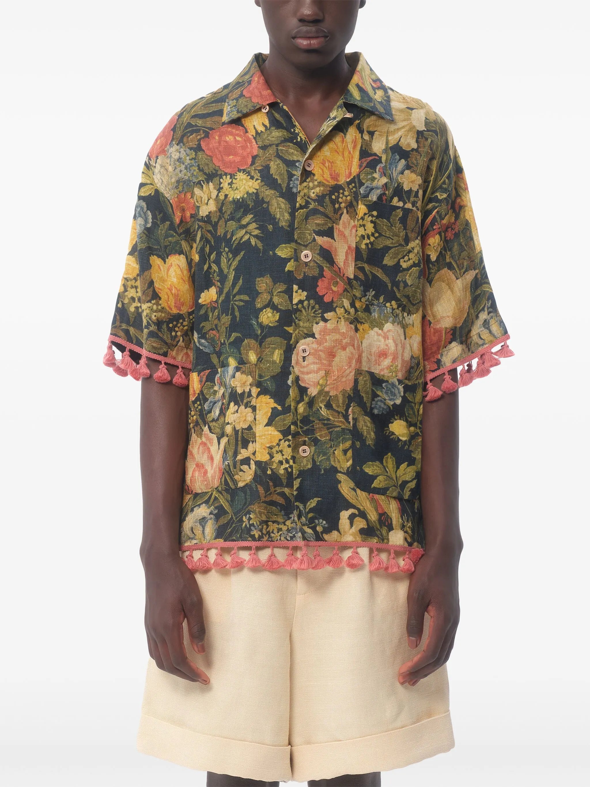 Apres L'Hiver linen bowling shirt