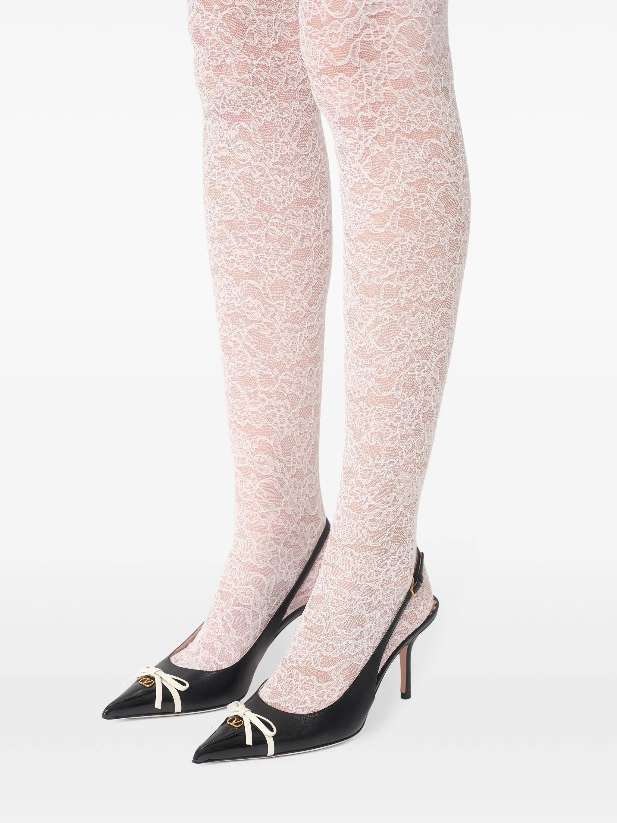 bow-detail slingback pumps