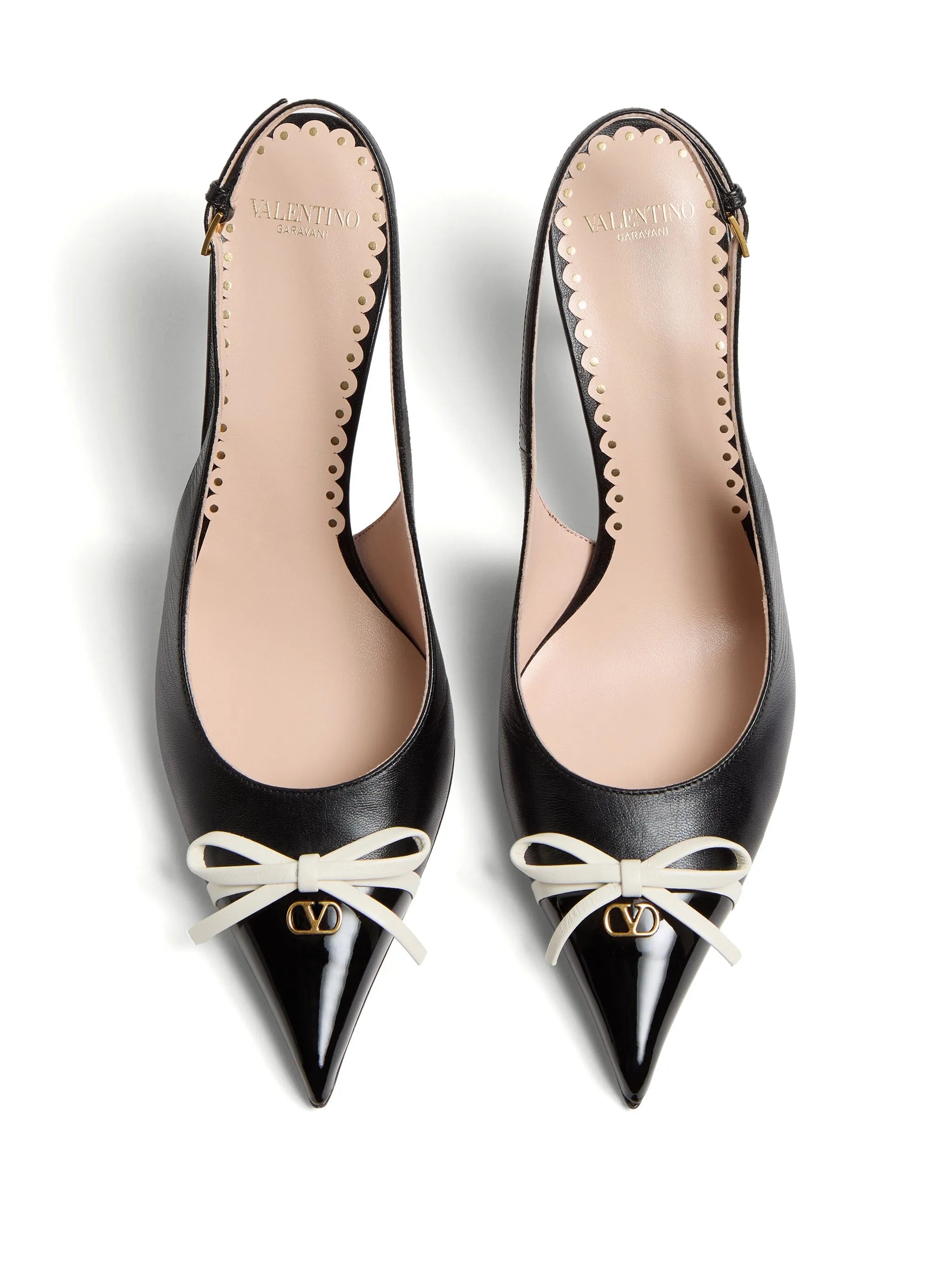 bow-detail slingback pumps