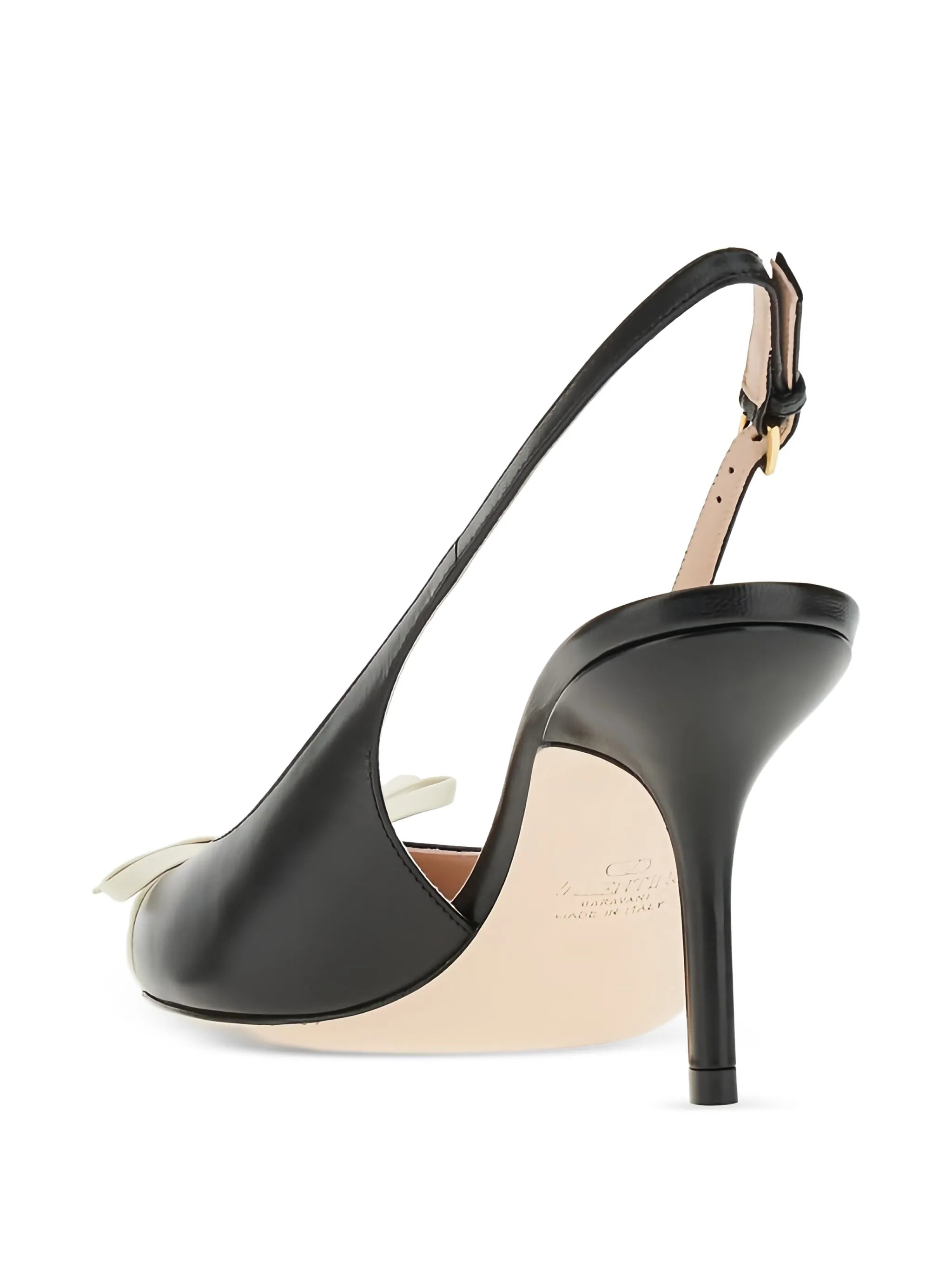 bow-detail slingback pumps