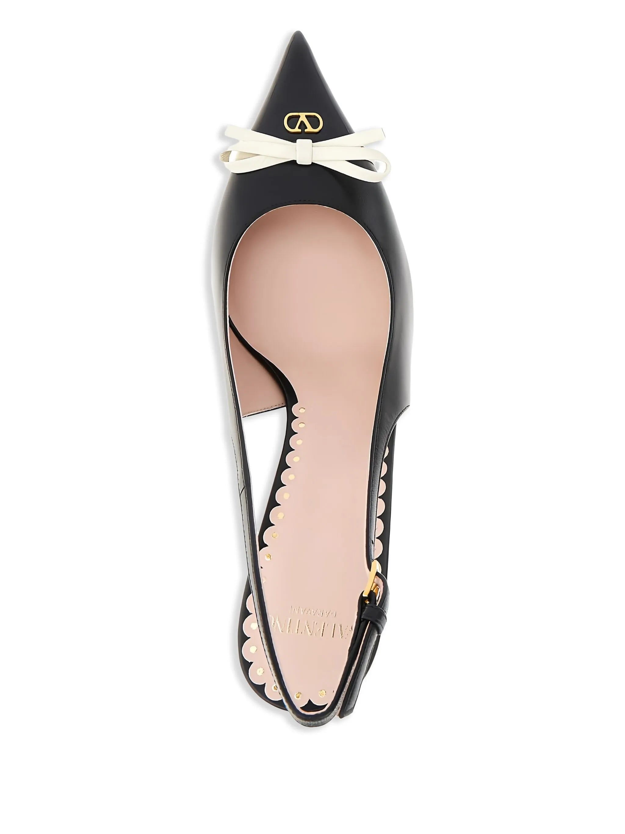 bow-detail slingback pumps