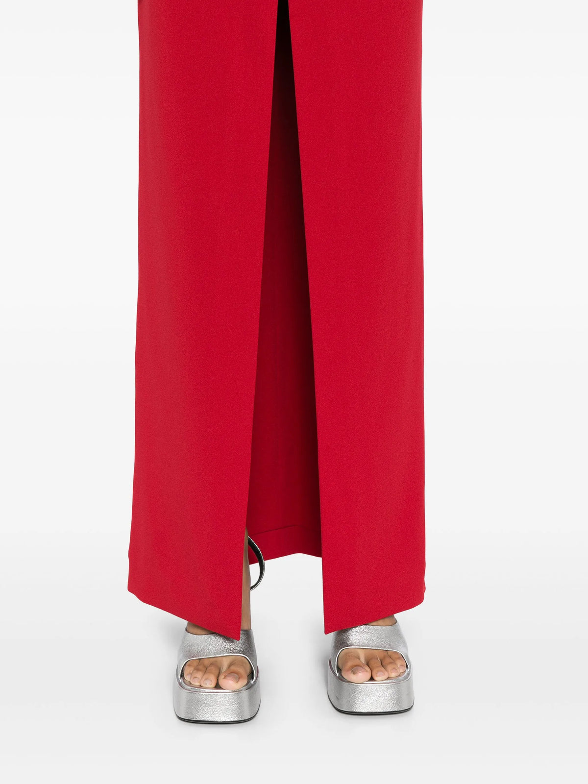 the Bysha maxi dress in ruby