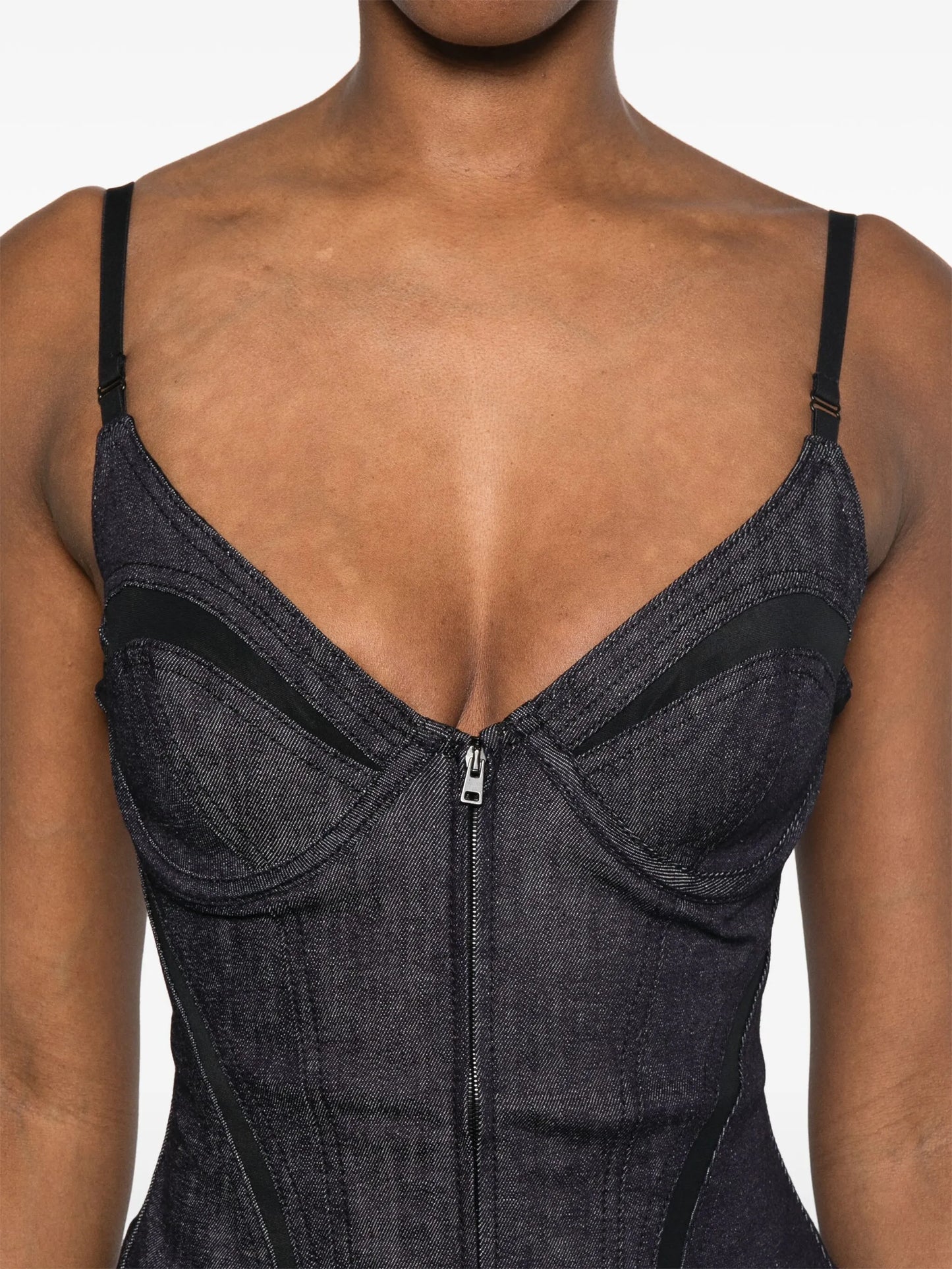 denim corset