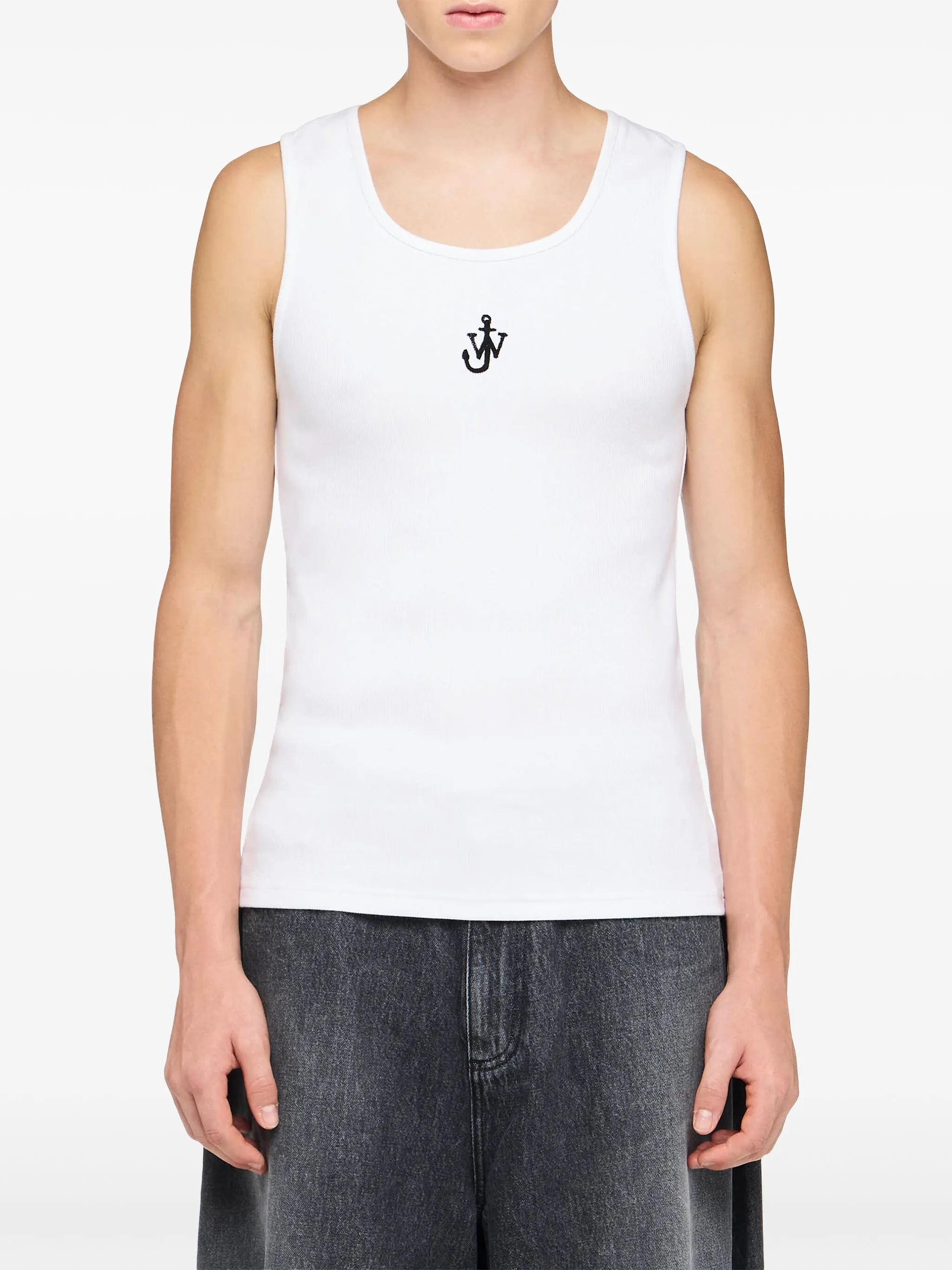 anchor logo tank top