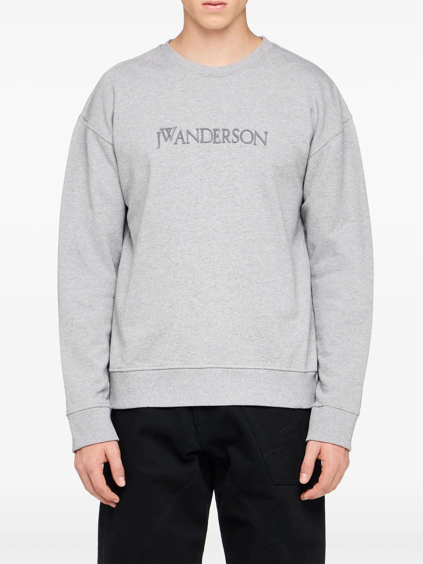 logo-embroidered sweatshirt