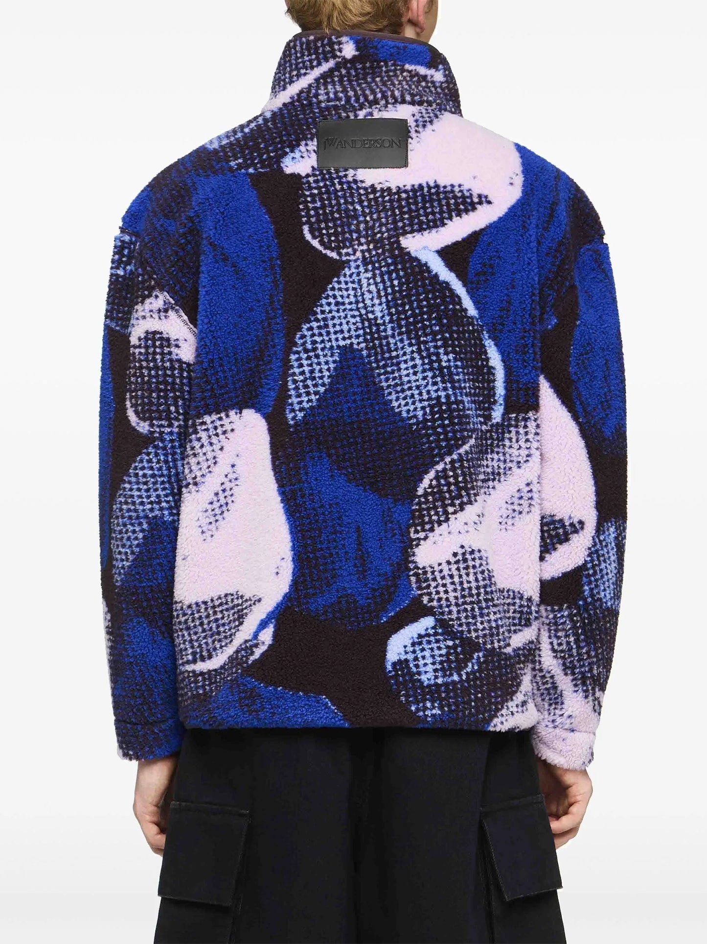 graphic-print jacket