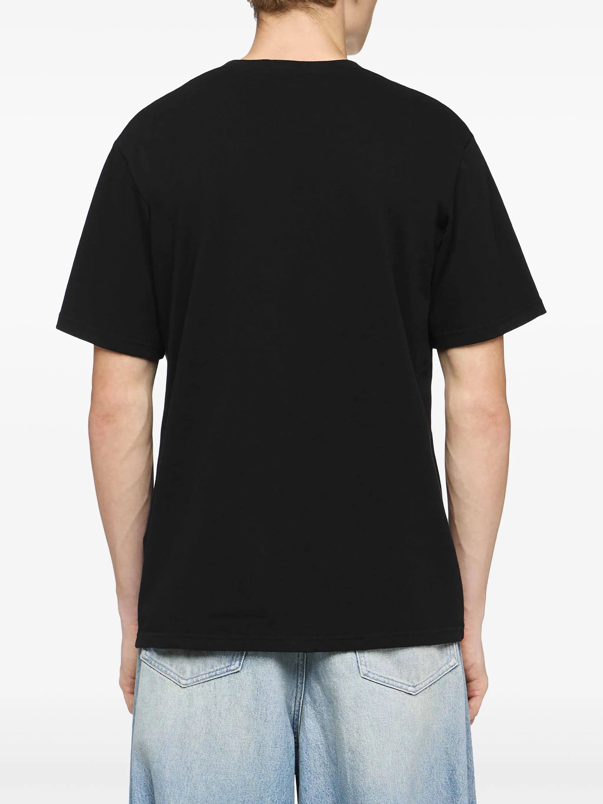 Anchor-embroidered T-shirt