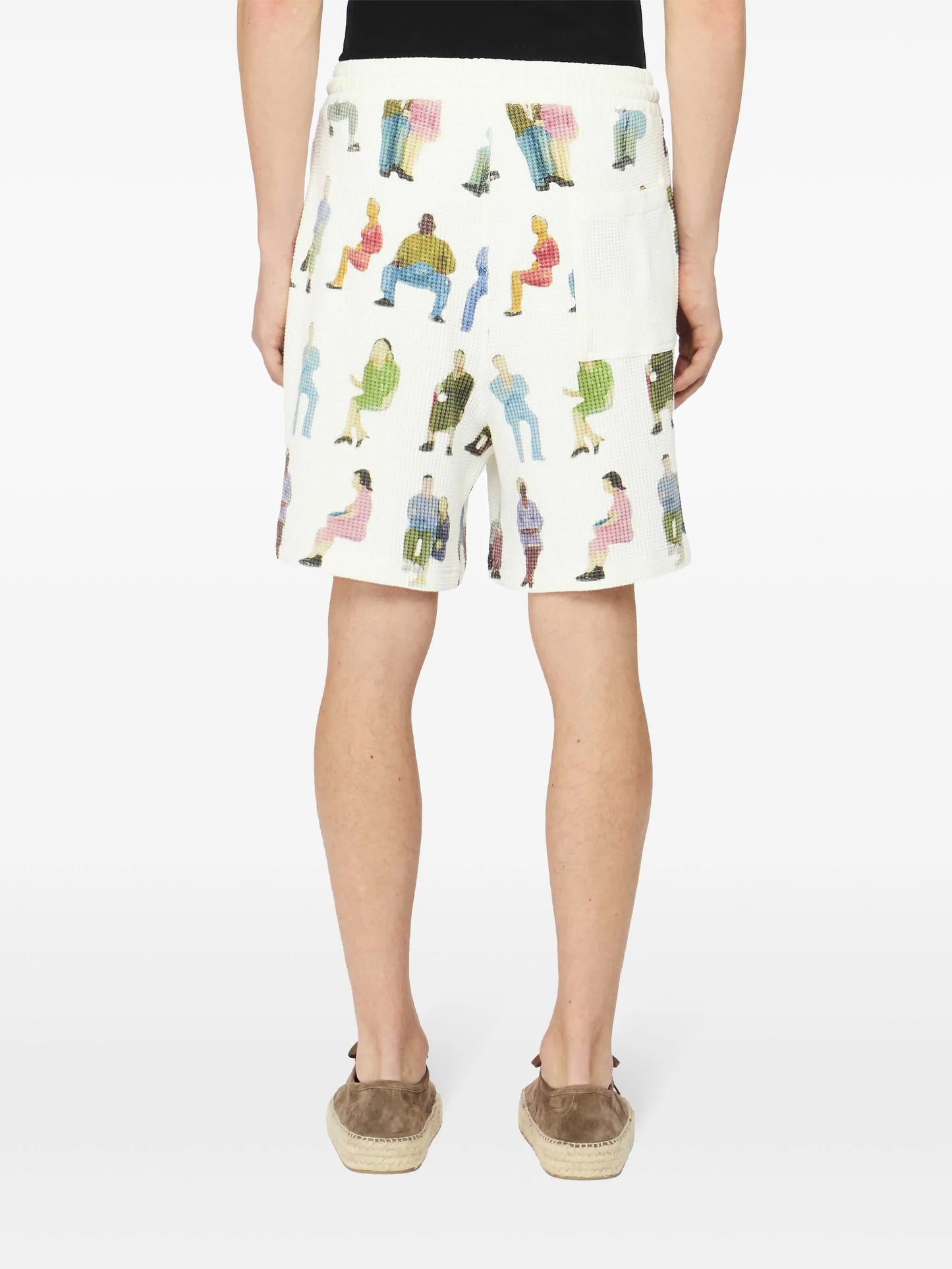 waffle-texture shorts