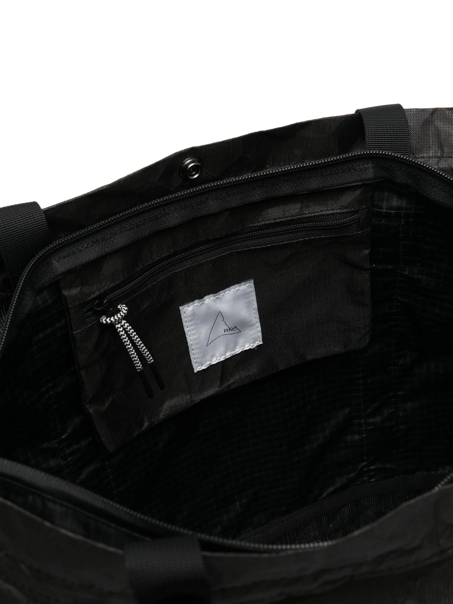 crinkled-finish tote bag