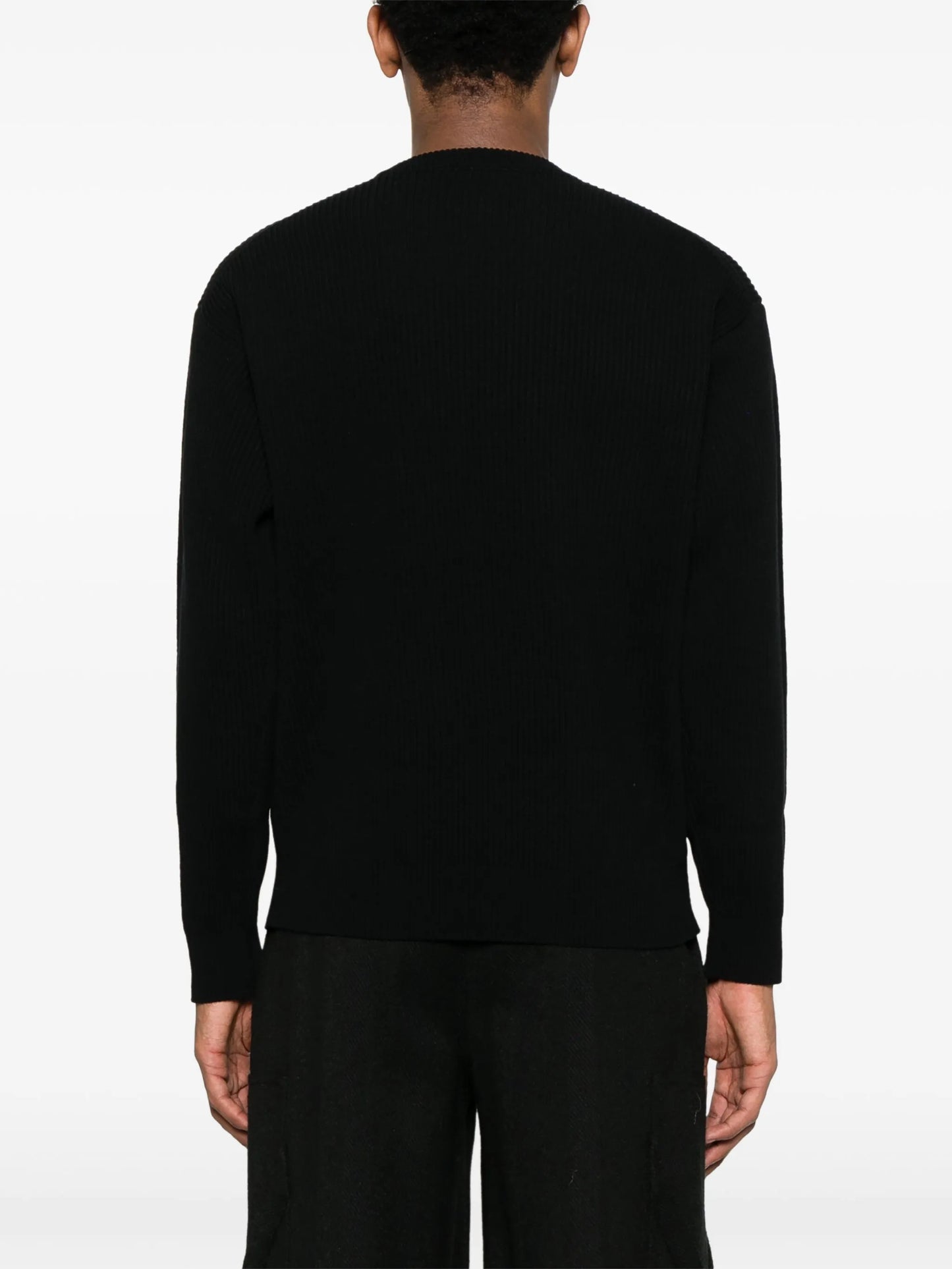 ribbed-knit wool sweater