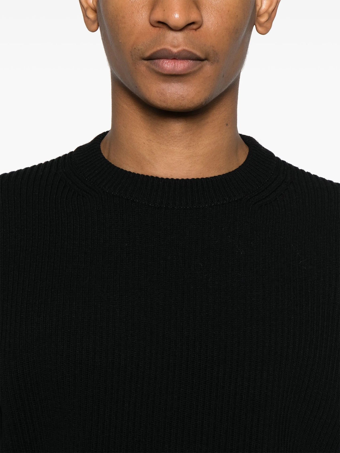 ribbed-knit wool sweater