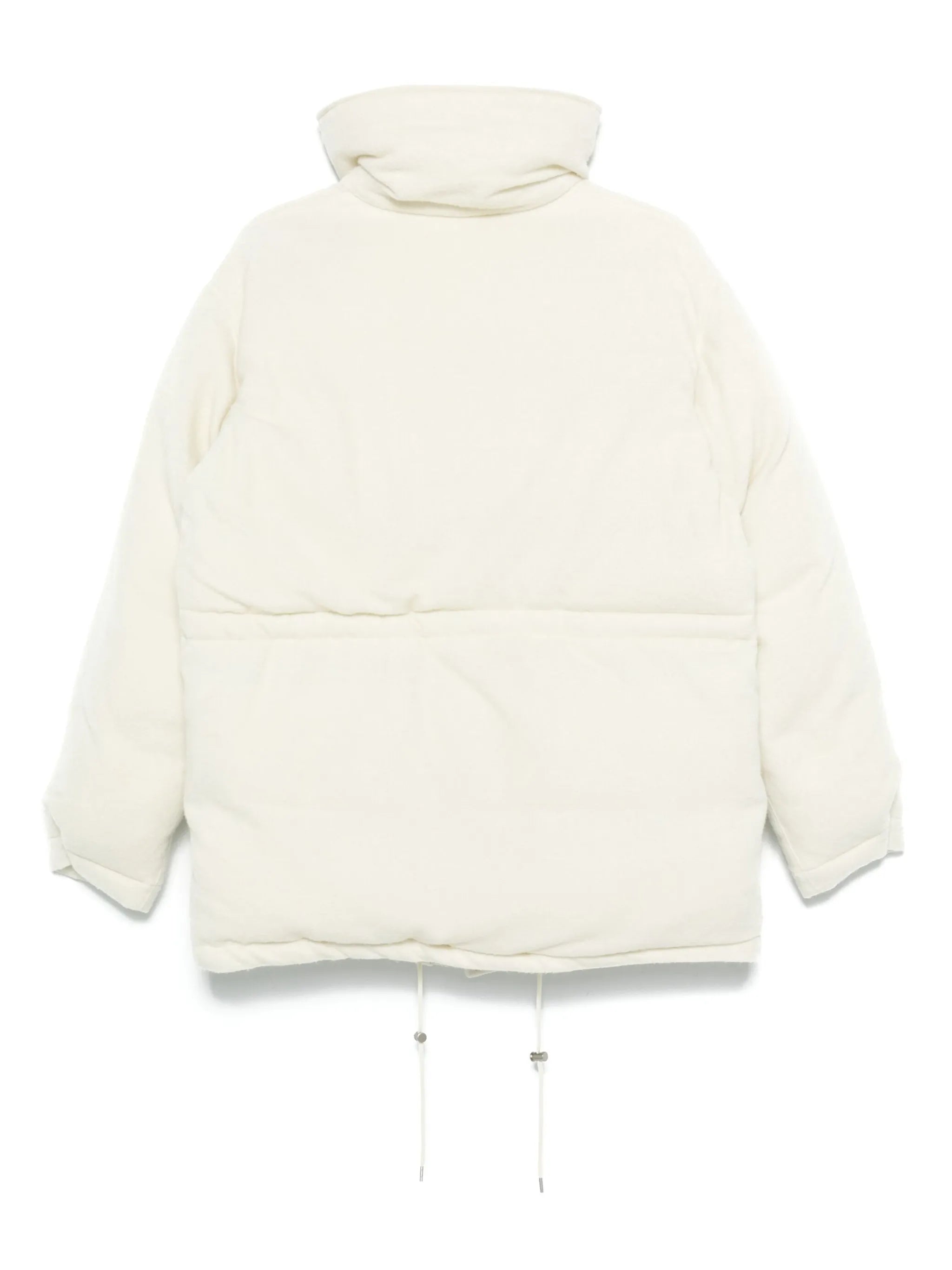 brushed-finish puffer jacket