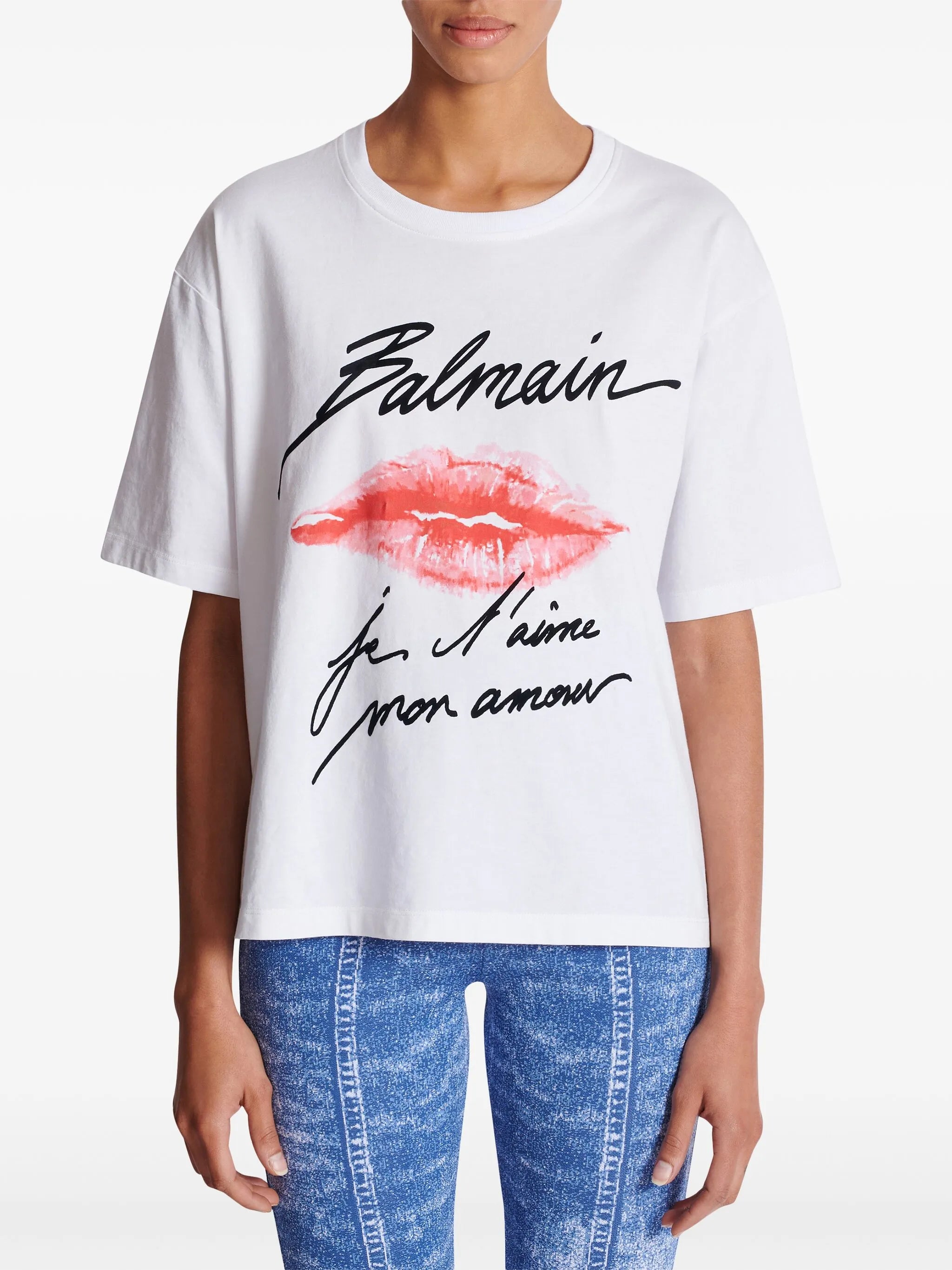 kiss-print T-shirt