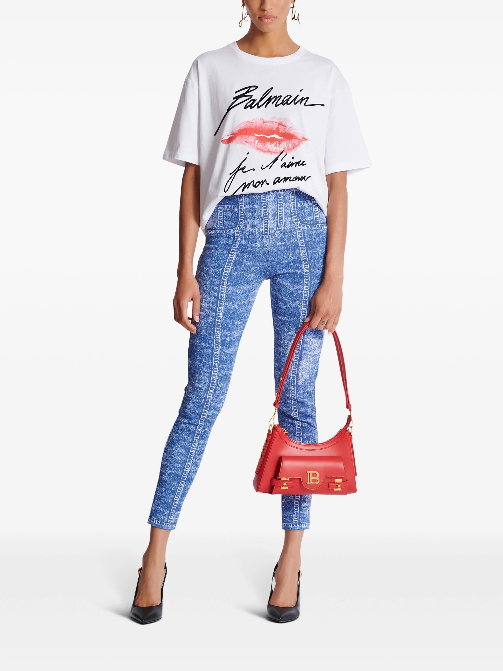 kiss-print T-shirt