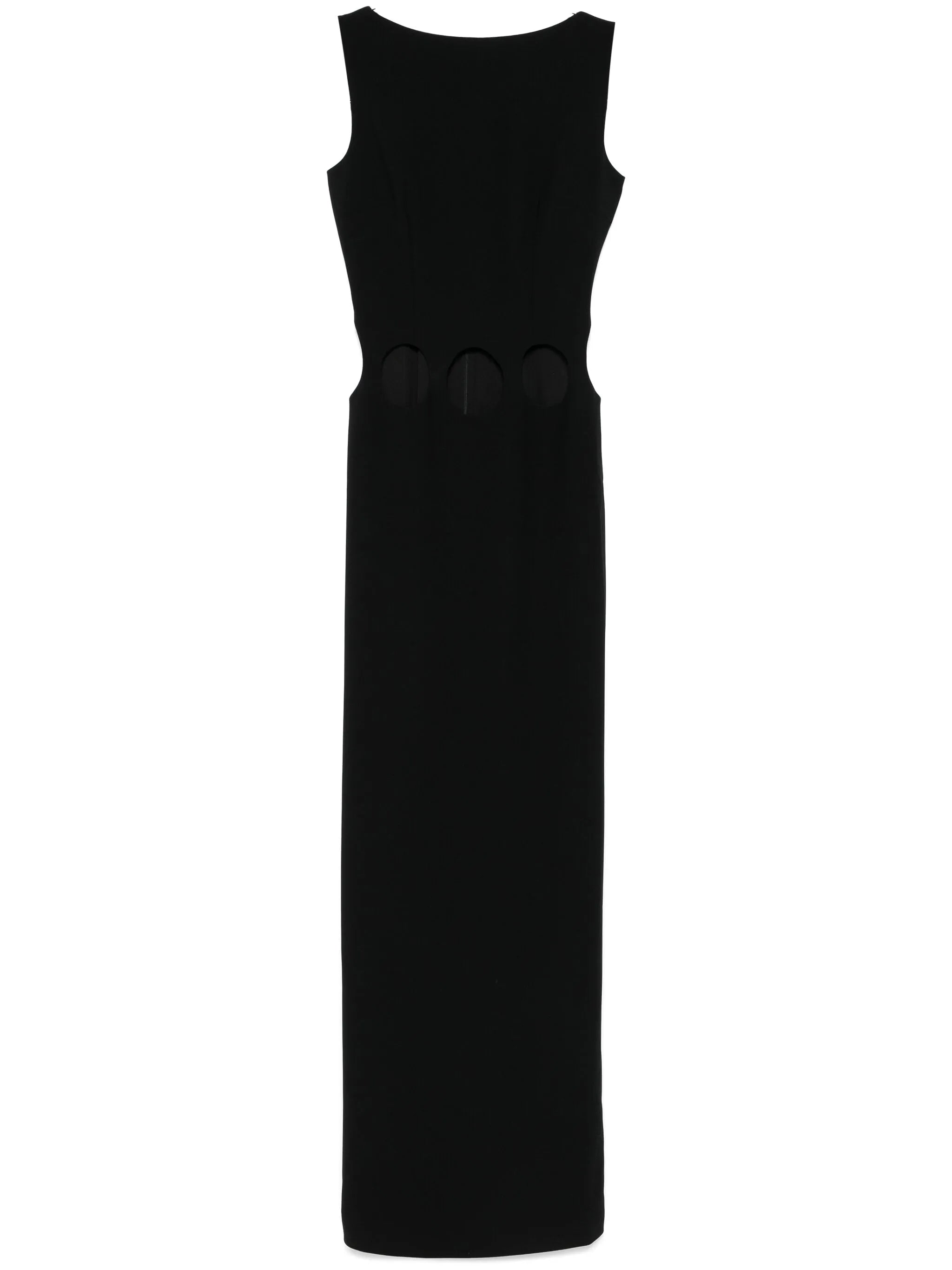 hole-detail maxi dress
