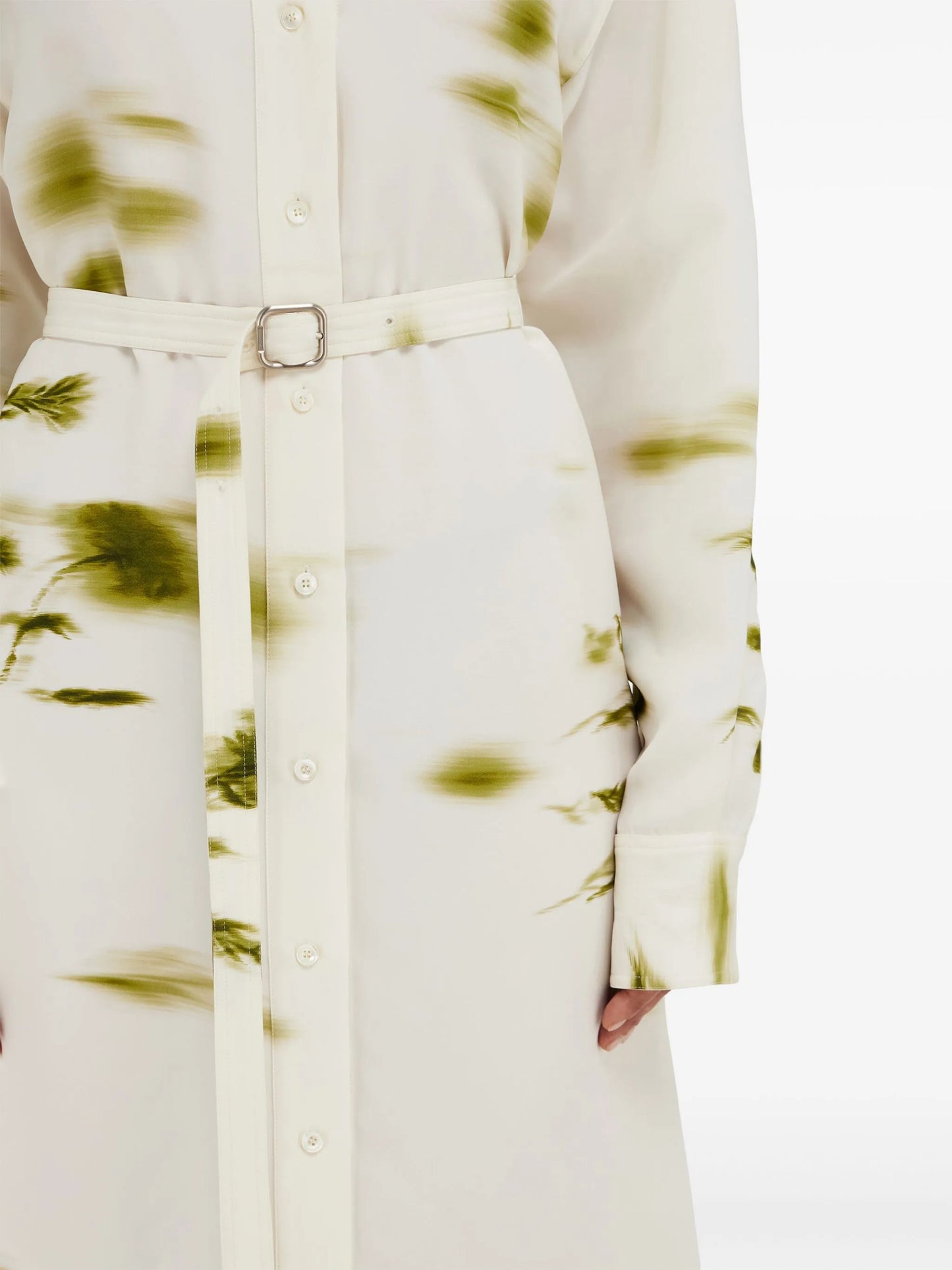 Blossom print shirt dress