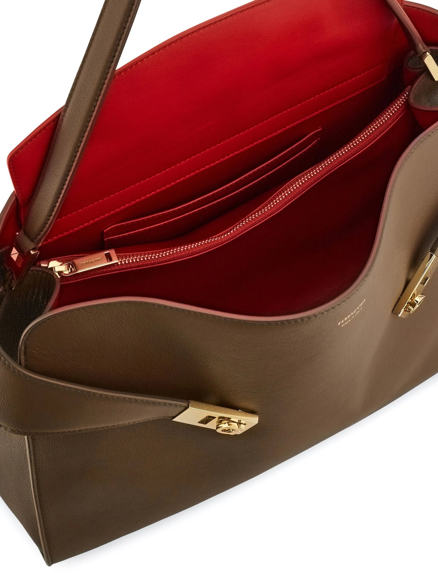 Hug soft bicolor shoulder bag L