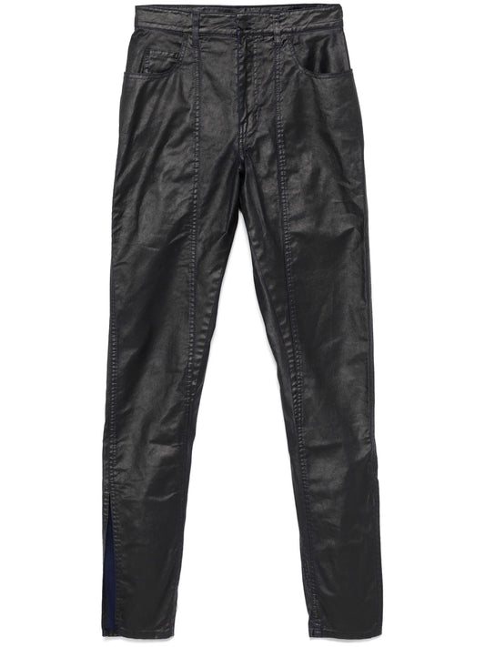 coated-finish trousers