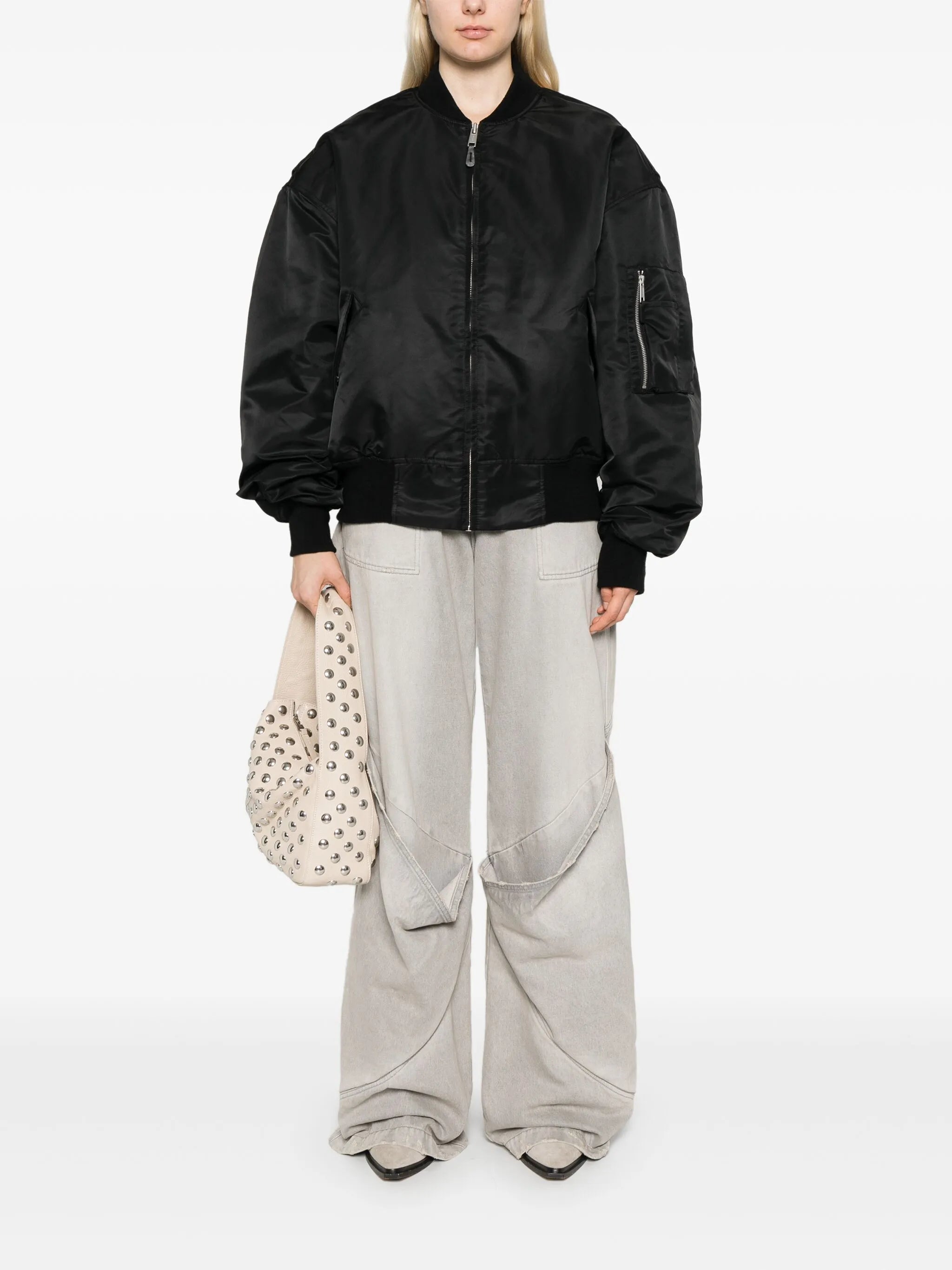 Broad bomber jacket