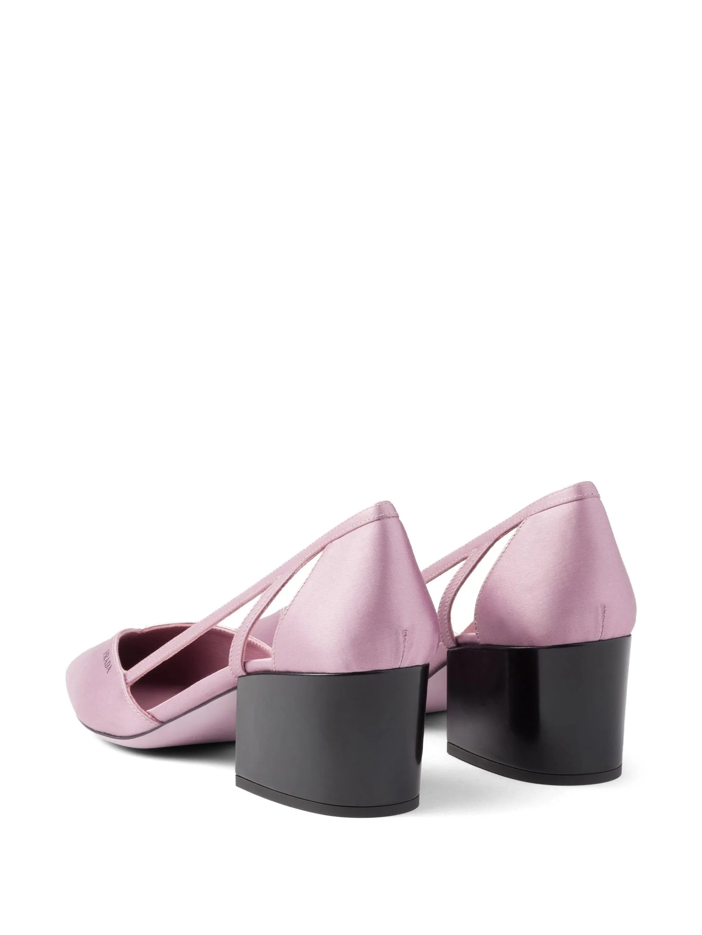 55mm satin cut-out pumps