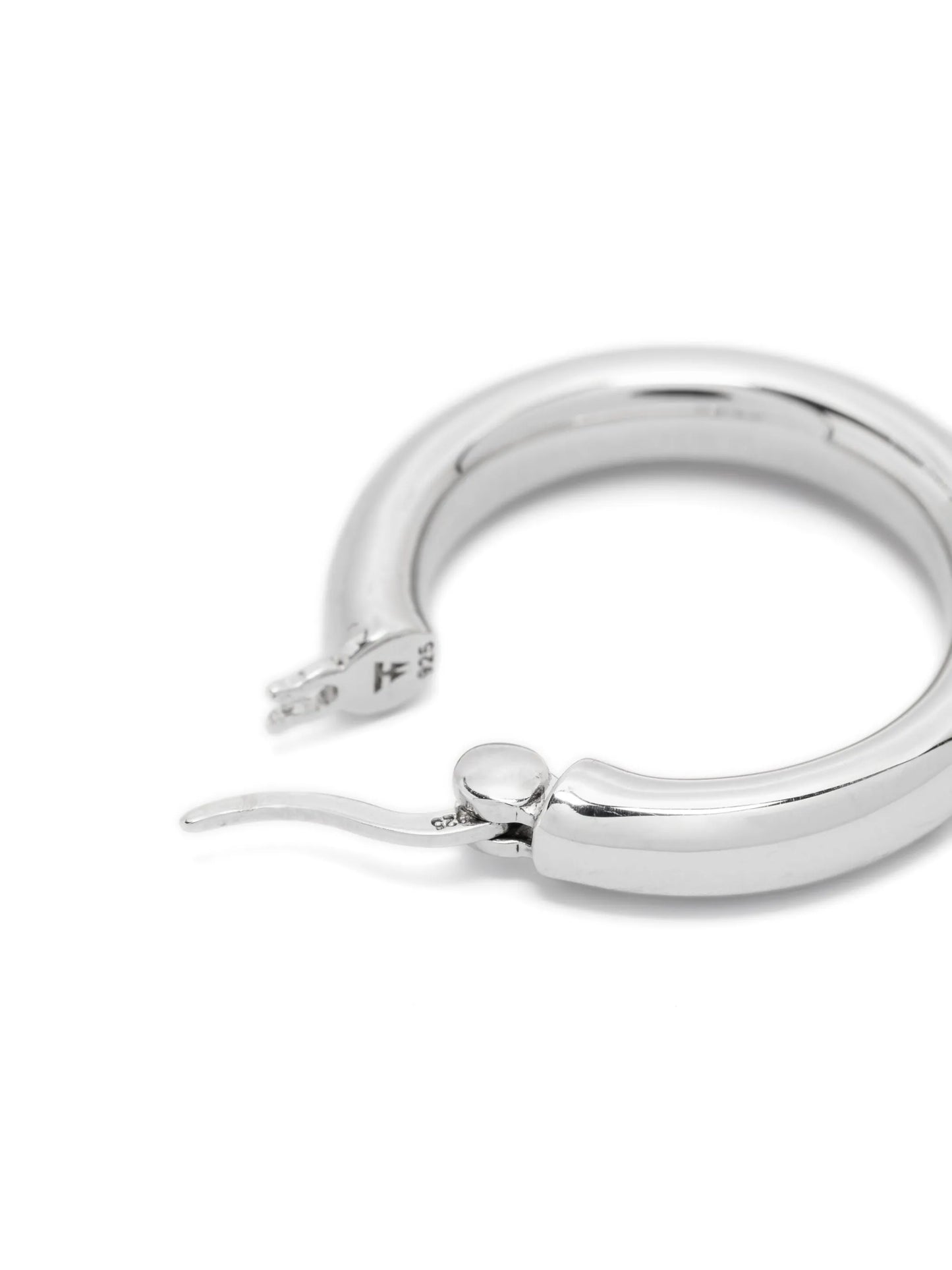medium sterling silver hoop earrings
