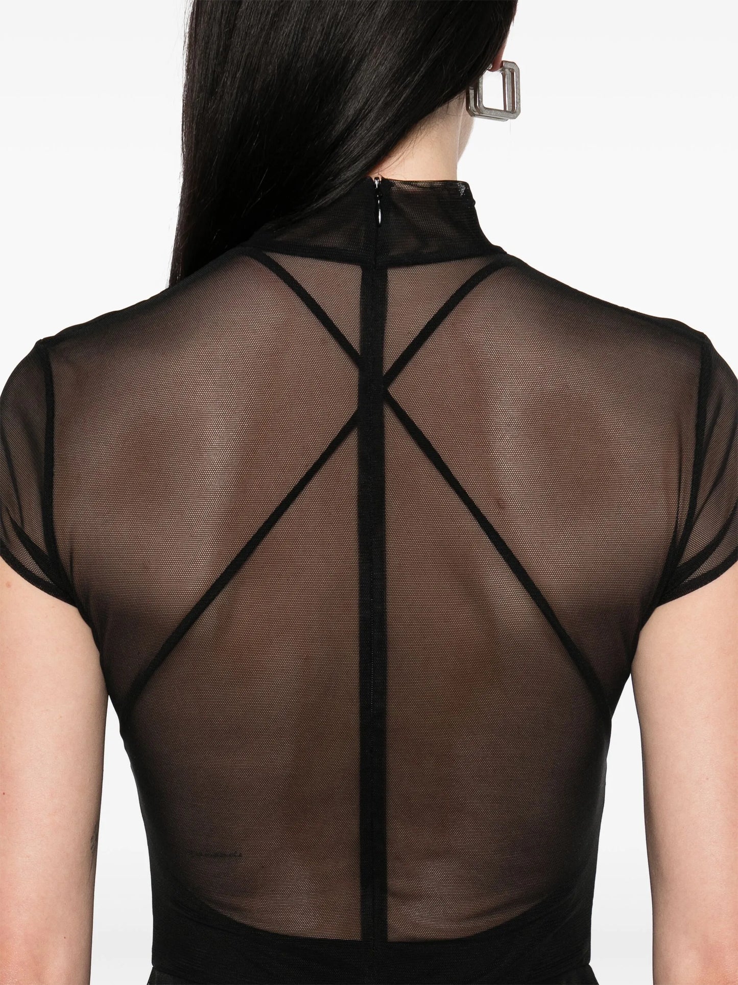 sem-sheer mini dress