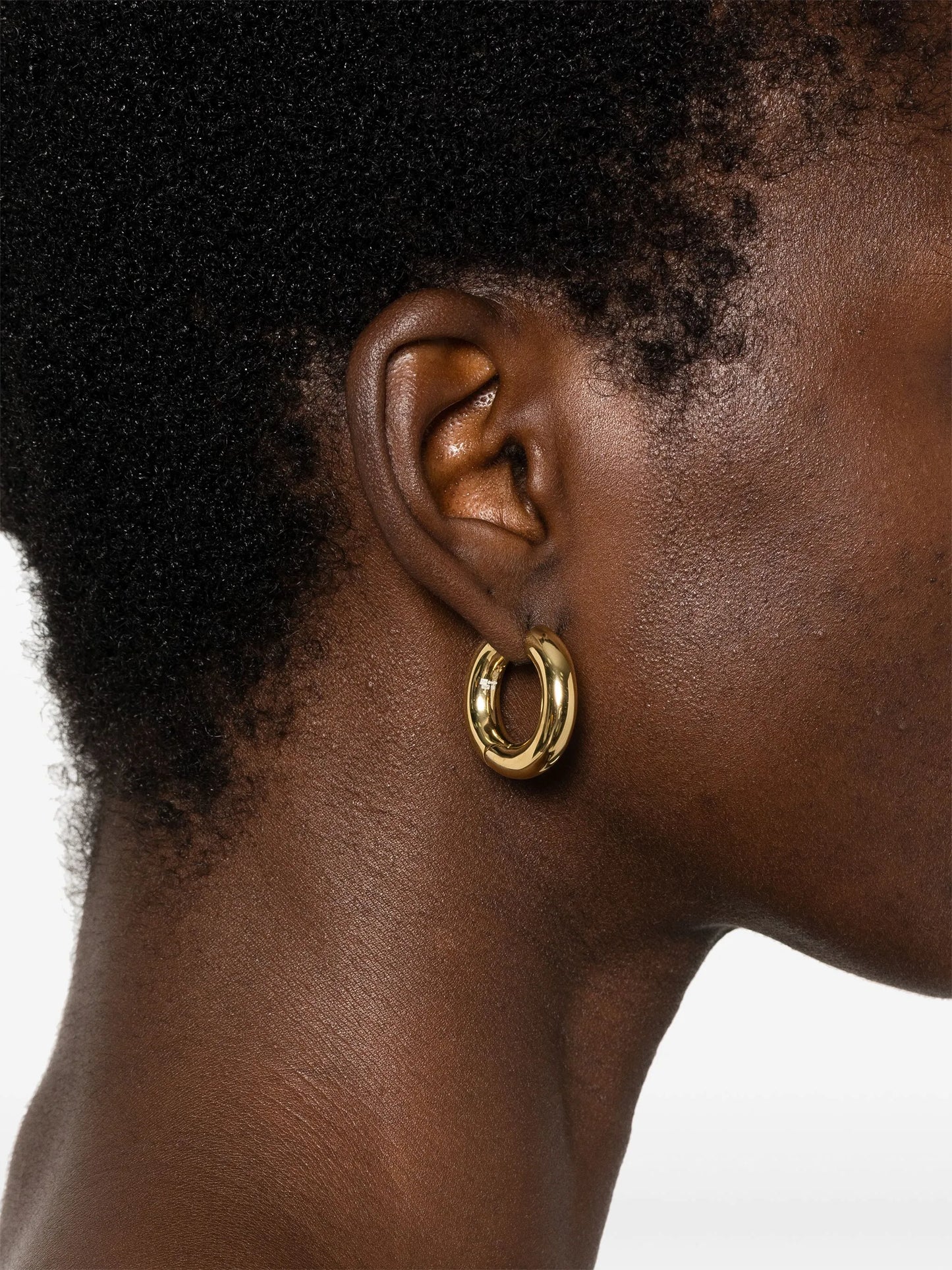 Chunky hoop earrings