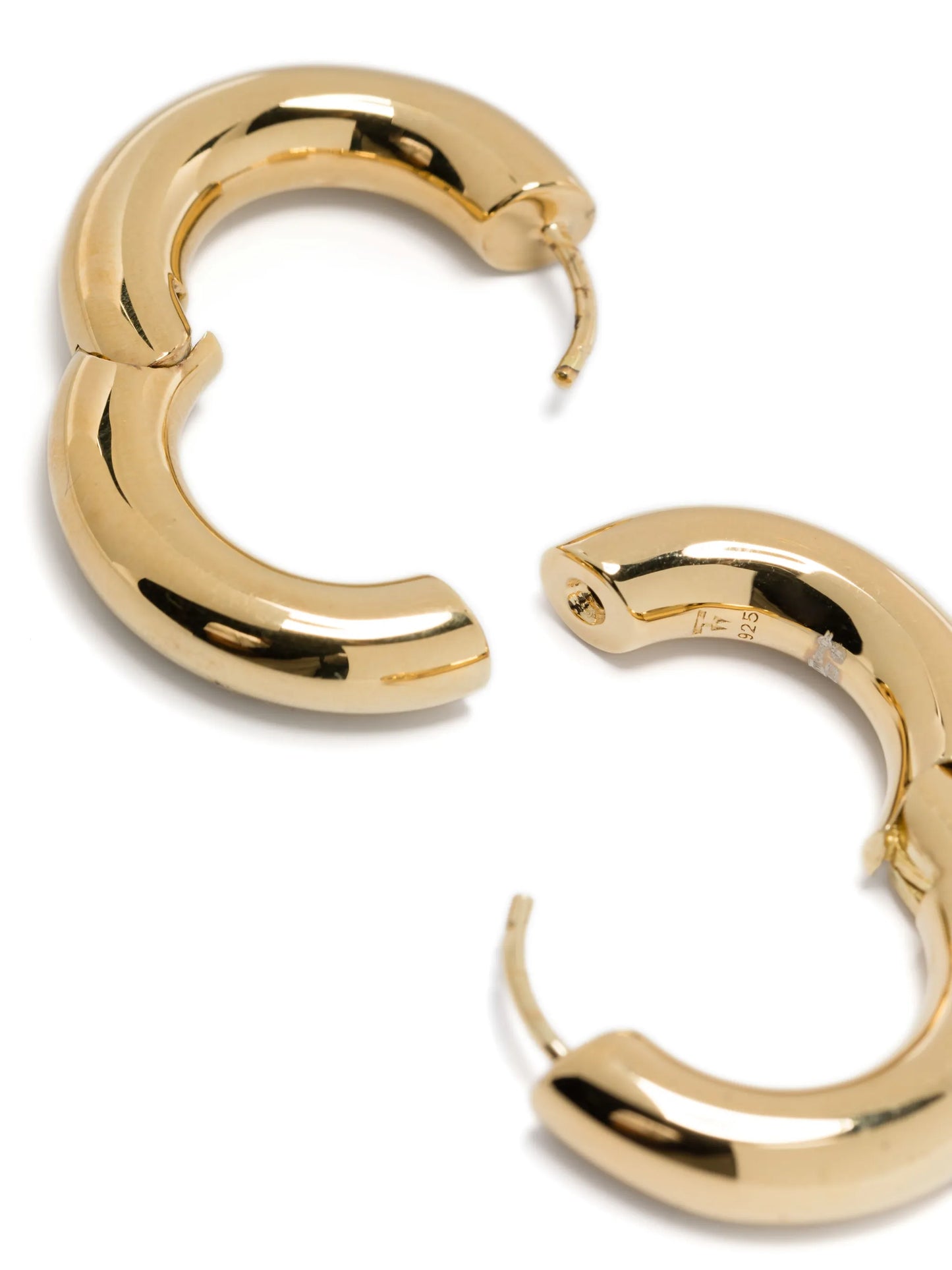 Chunky hoop earrings