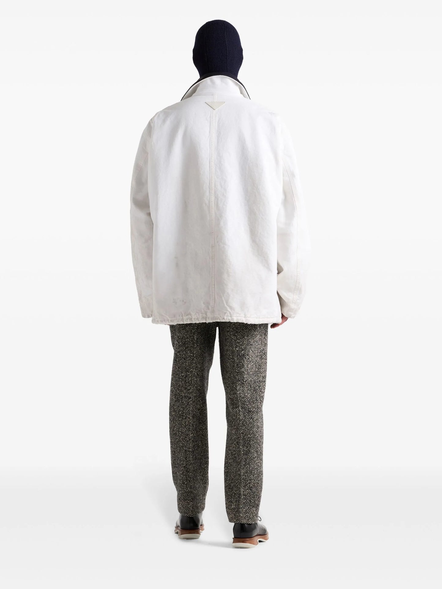 belted slim fit trousers