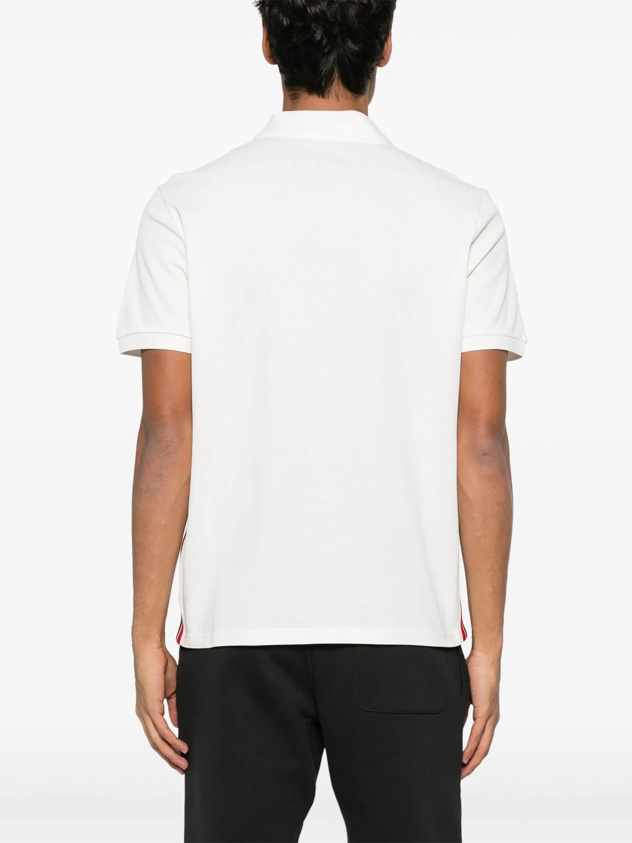 logo-patch polo shirt