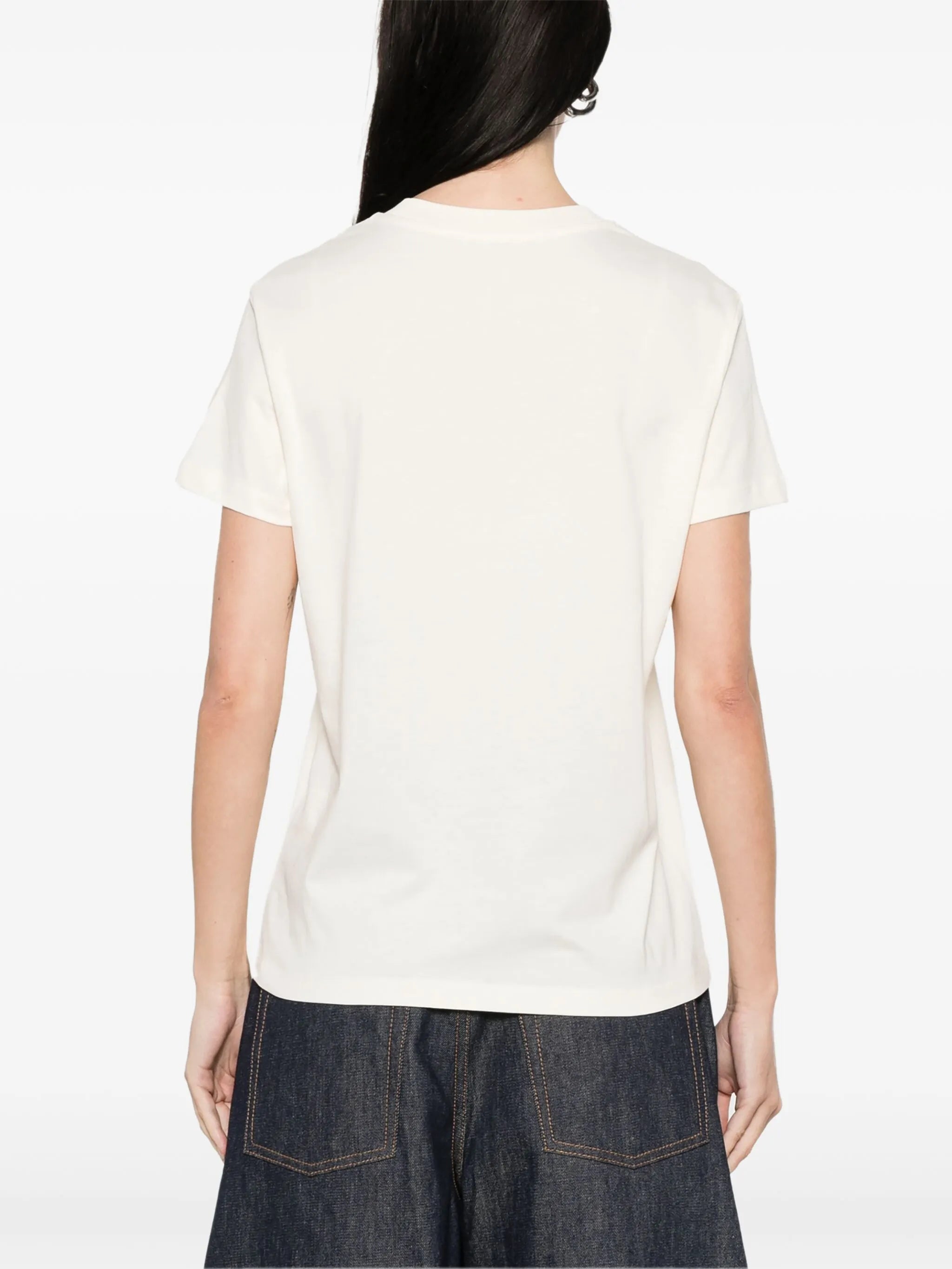 logo-embroidered T-shirt