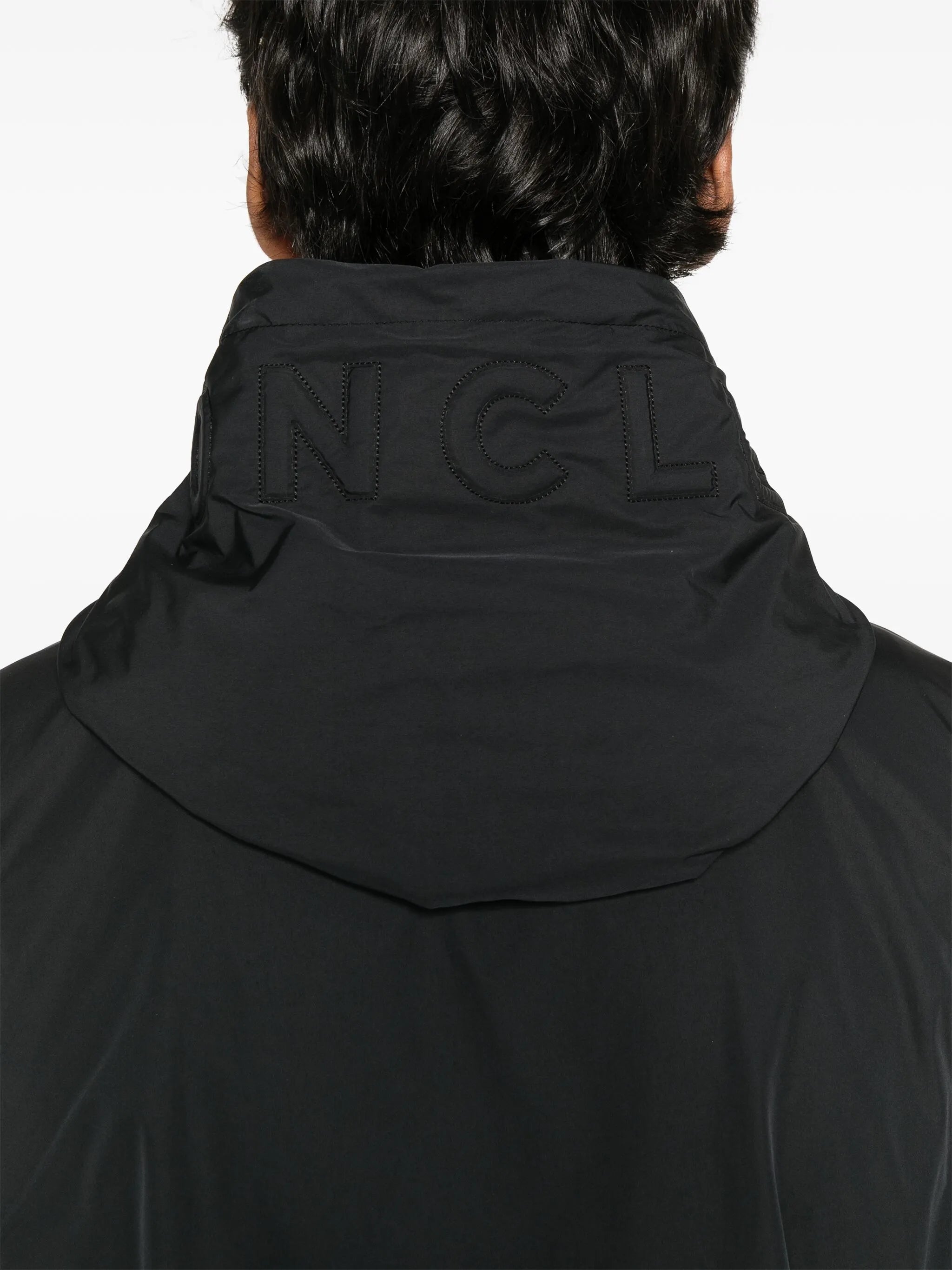 lens-detail hooded jacket