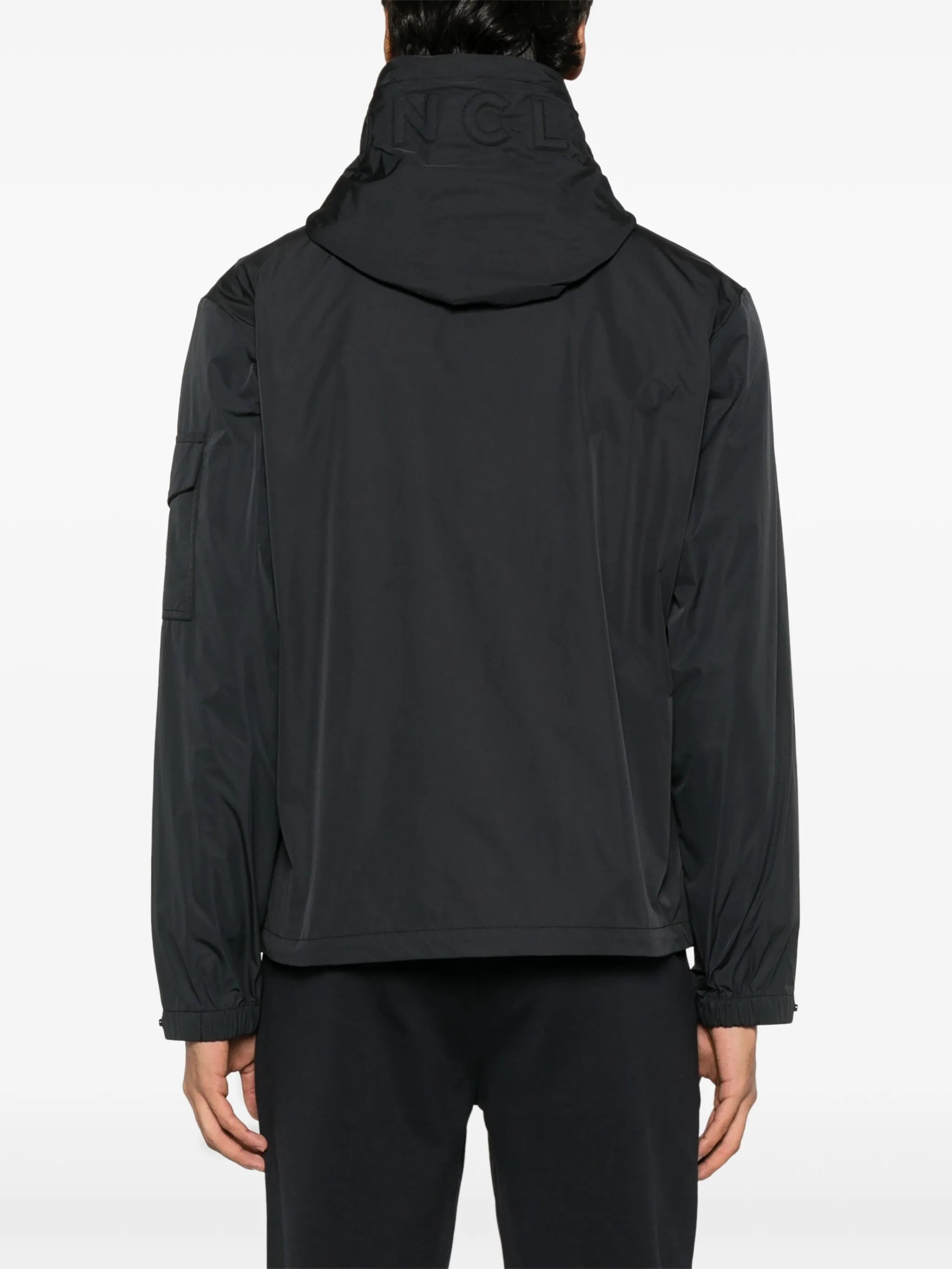 lens-detail hooded jacket