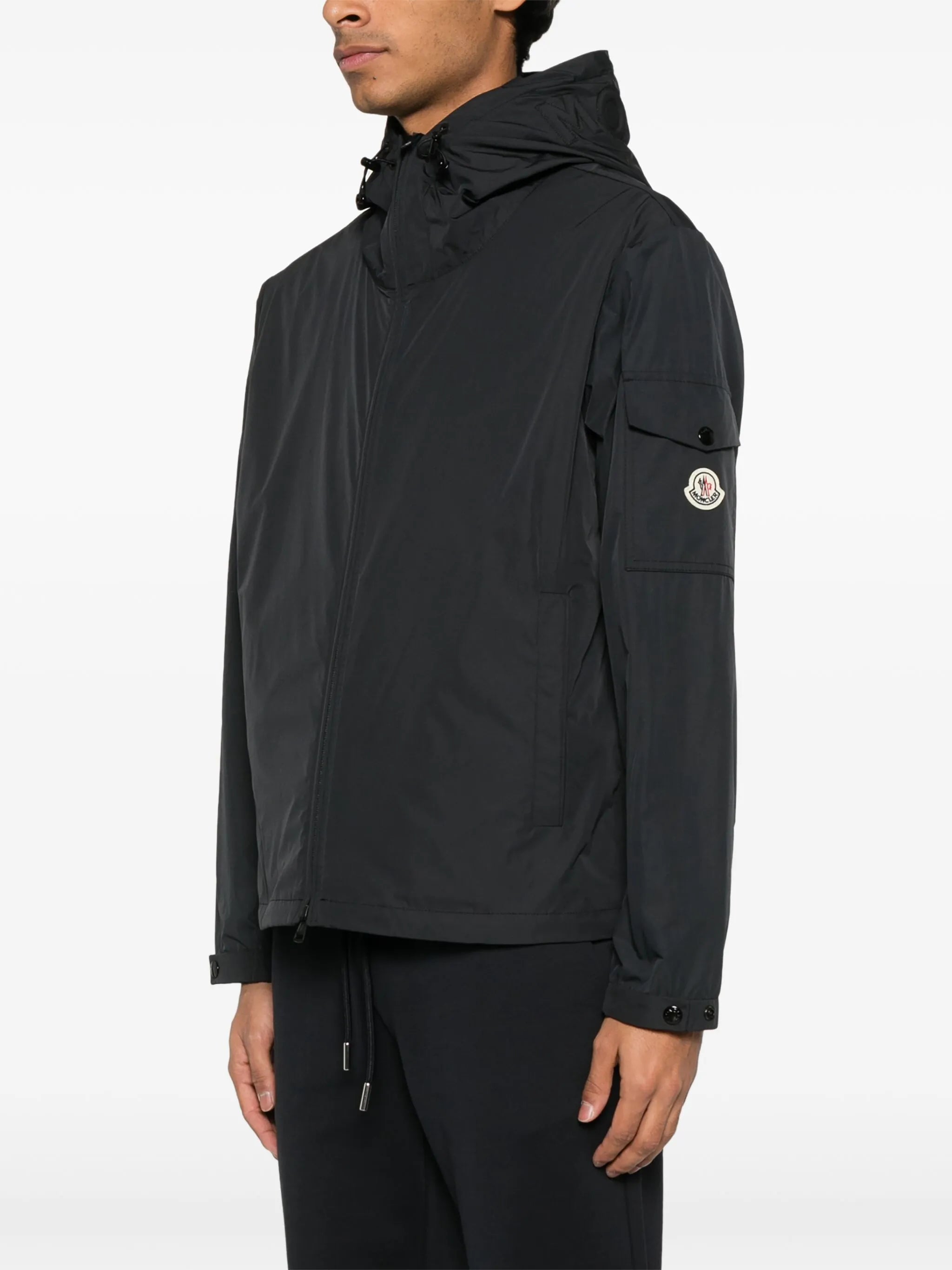 lens-detail hooded jacket