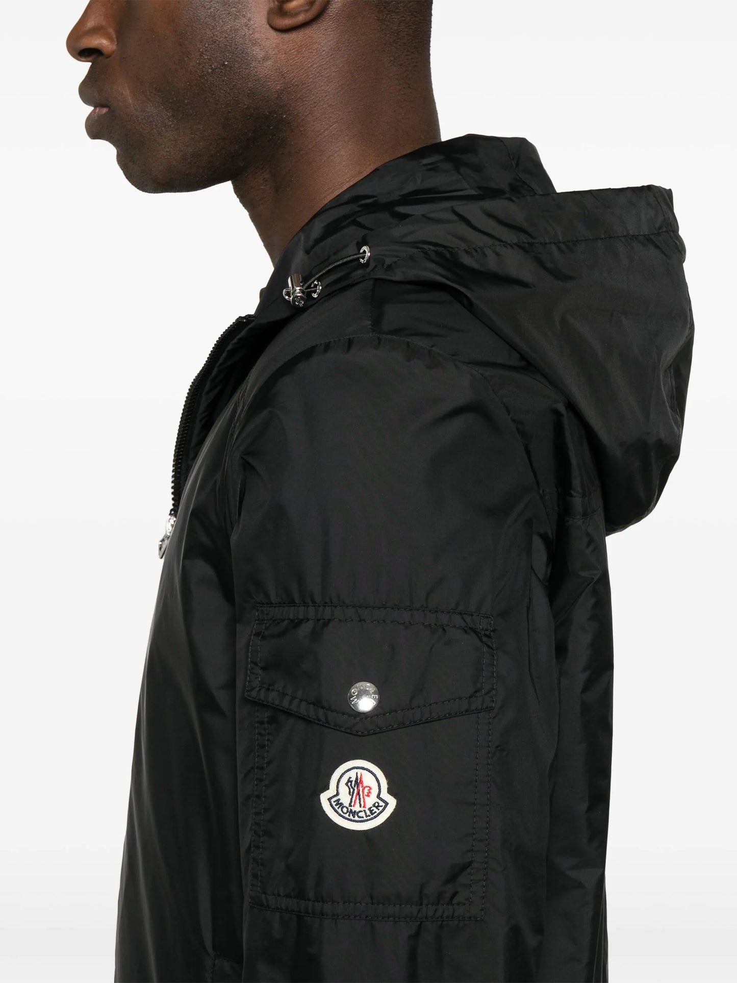 Etiache hood logo-patch jacket