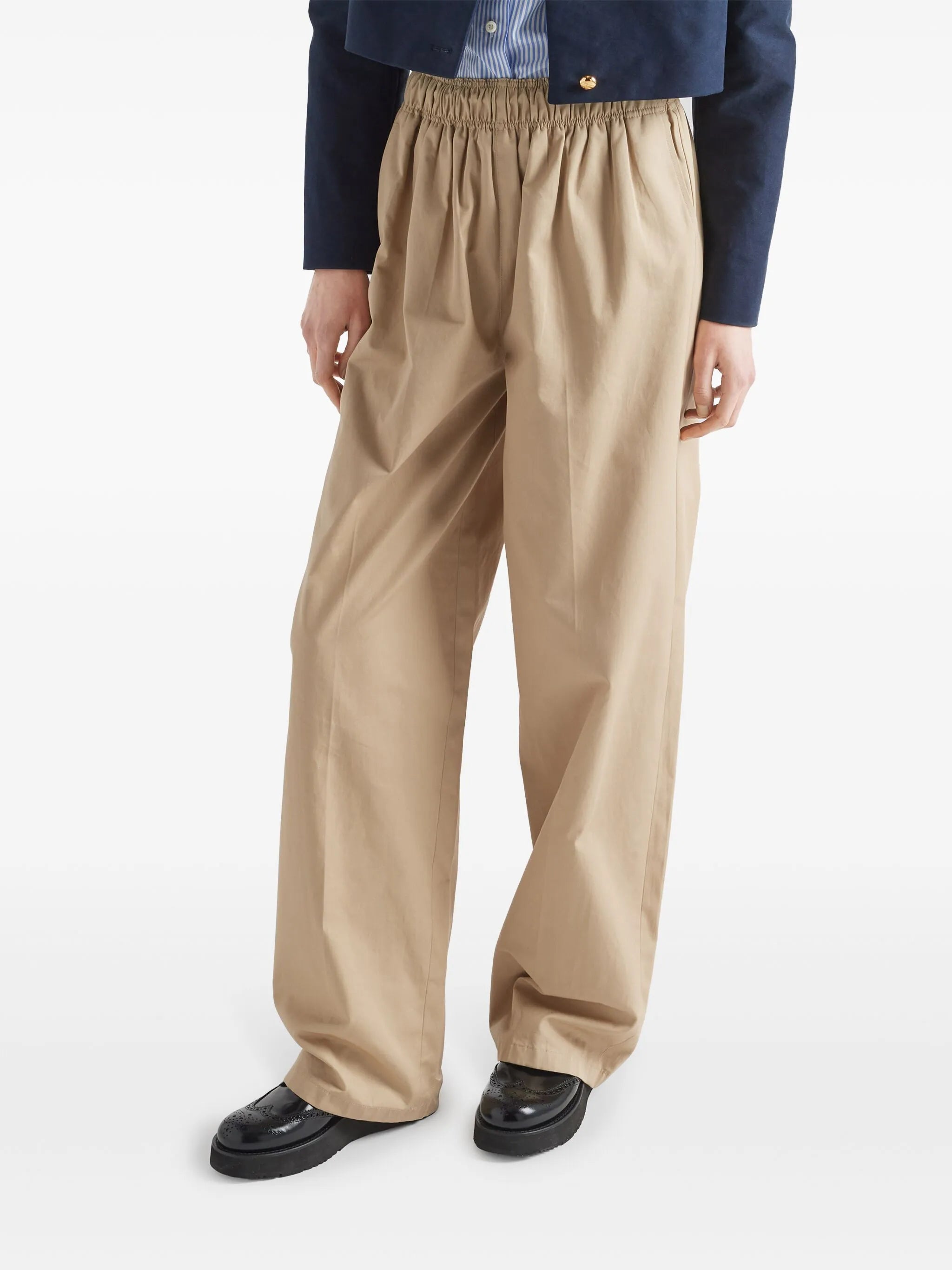 poplin palazzo pants
