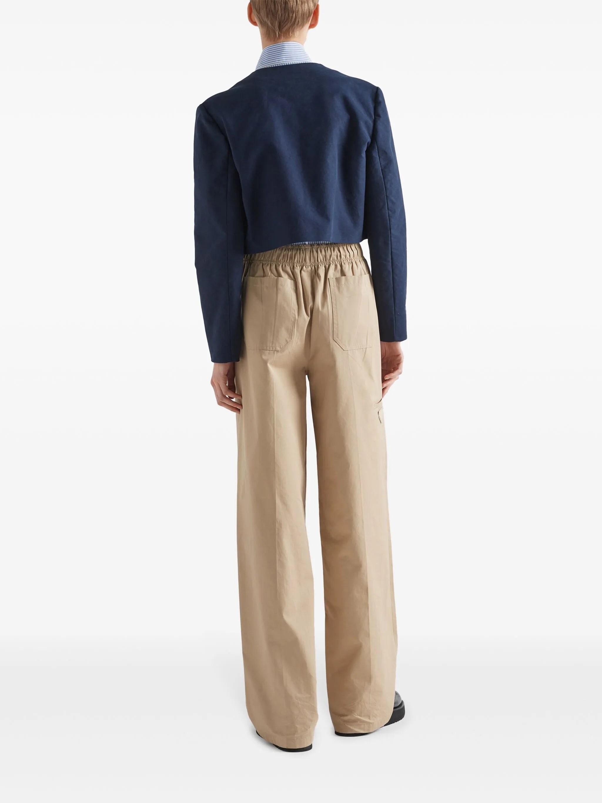 poplin palazzo pants