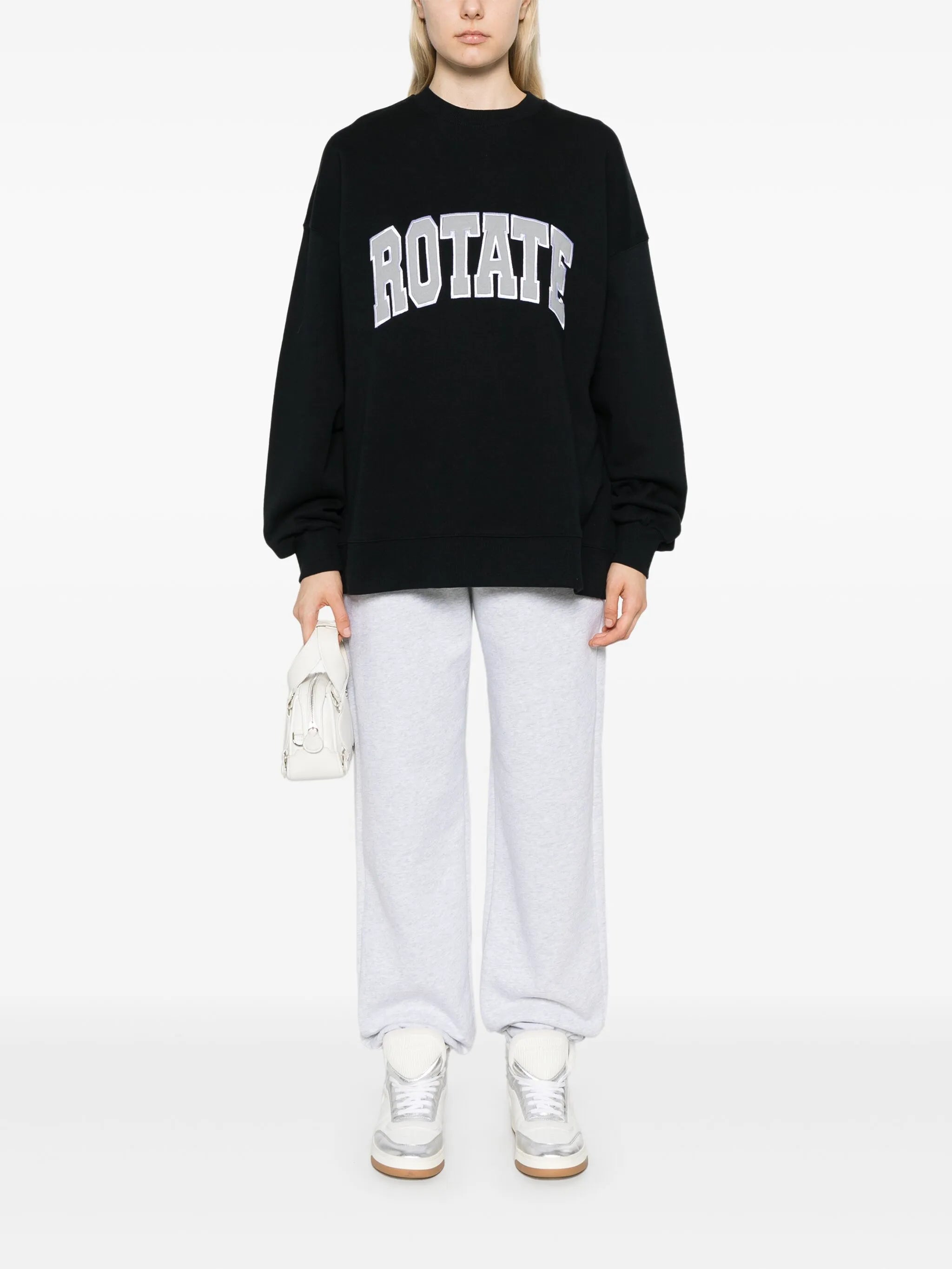 logo-embroidered sweatshirt