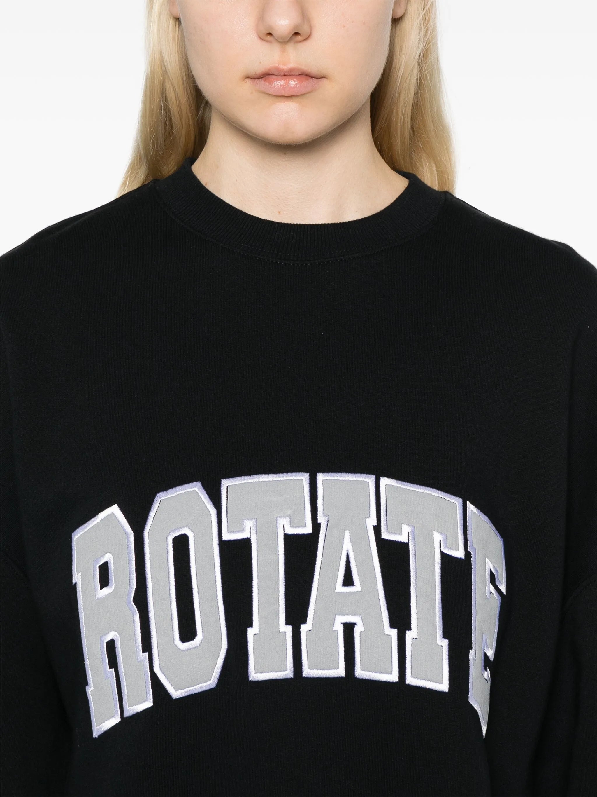logo-embroidered sweatshirt